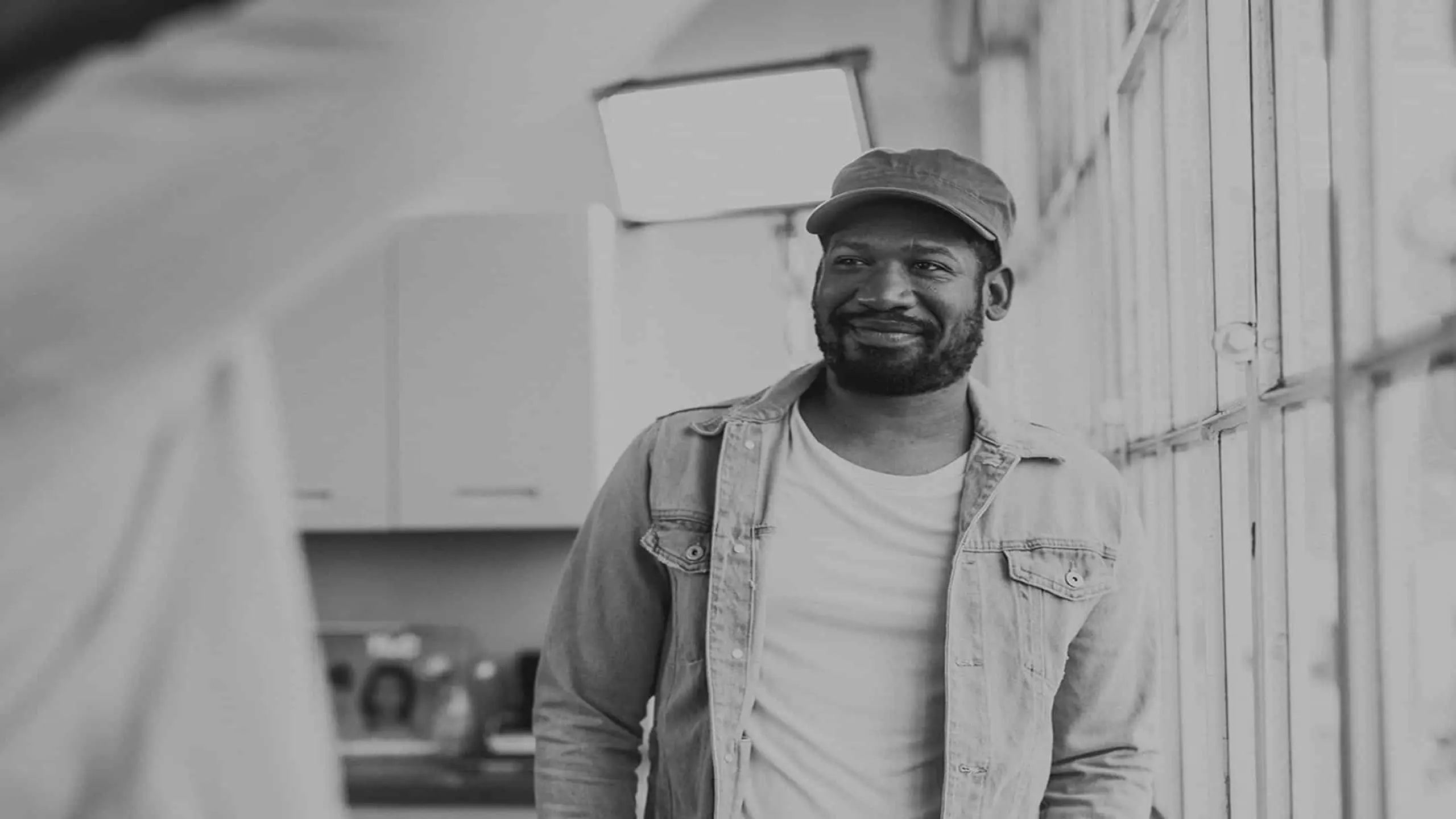 Media Marketing Consultation Services 1 Black and white of Joshua Otis Miller headshot