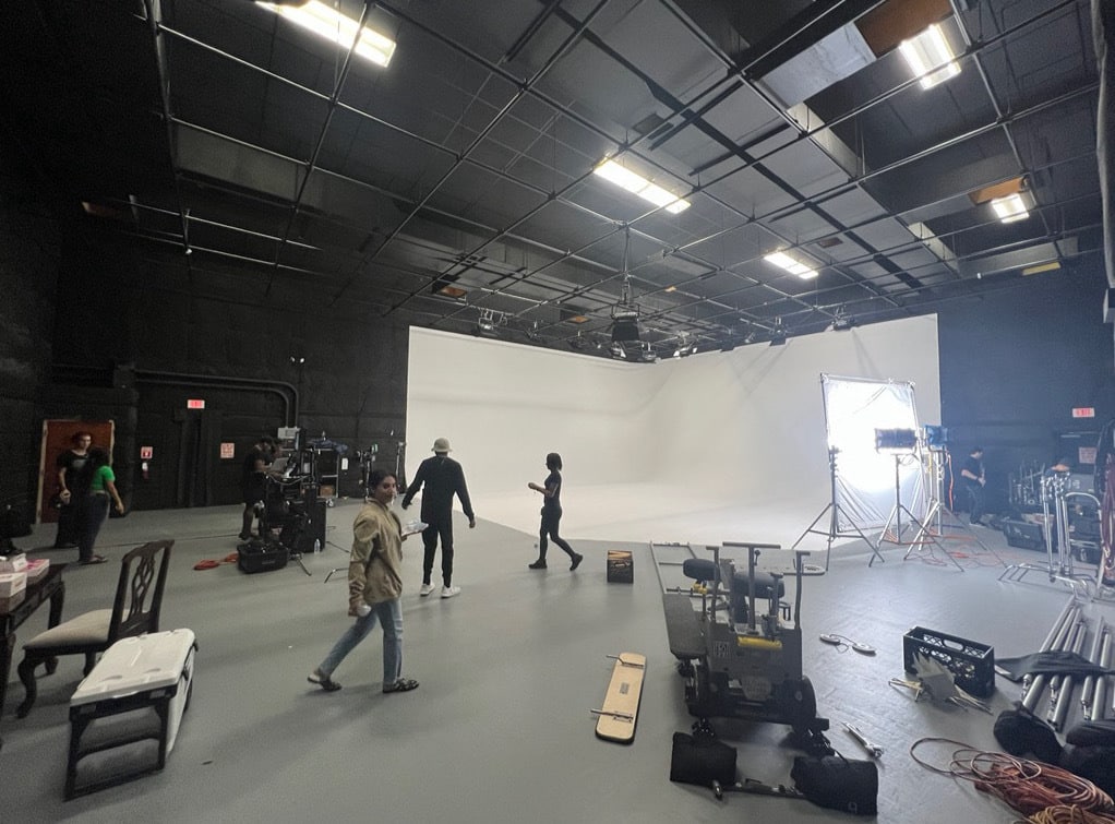 Crew on set