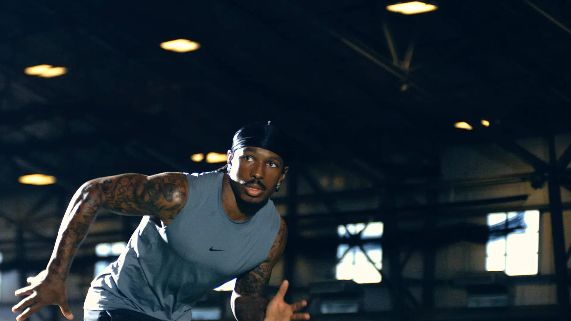 NFL 18 NFL player Mecole Hardman Jr. getting ready to run a wide receiver route