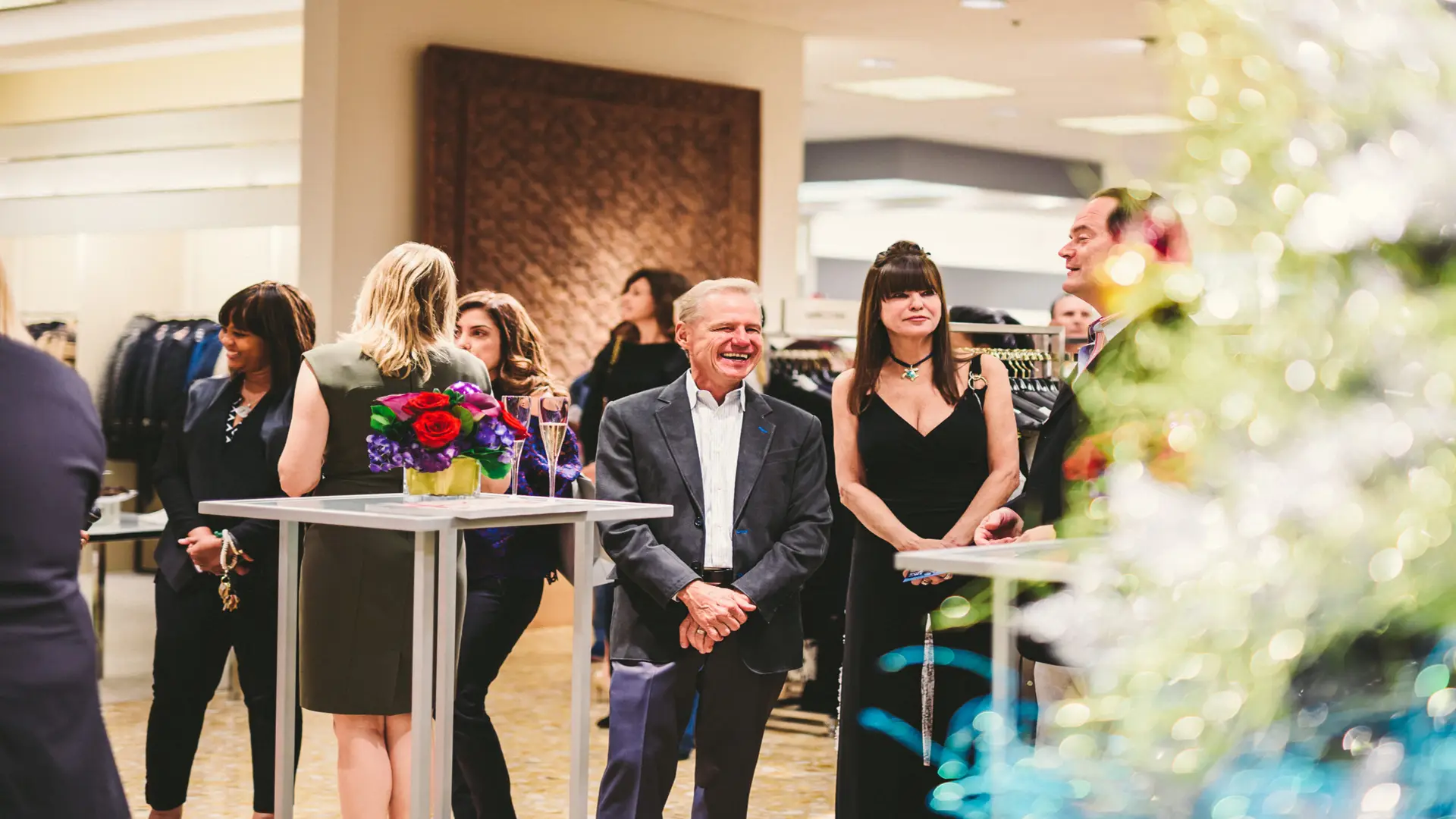 Neiman Marcus 2 People gathered in Neiman Marcus