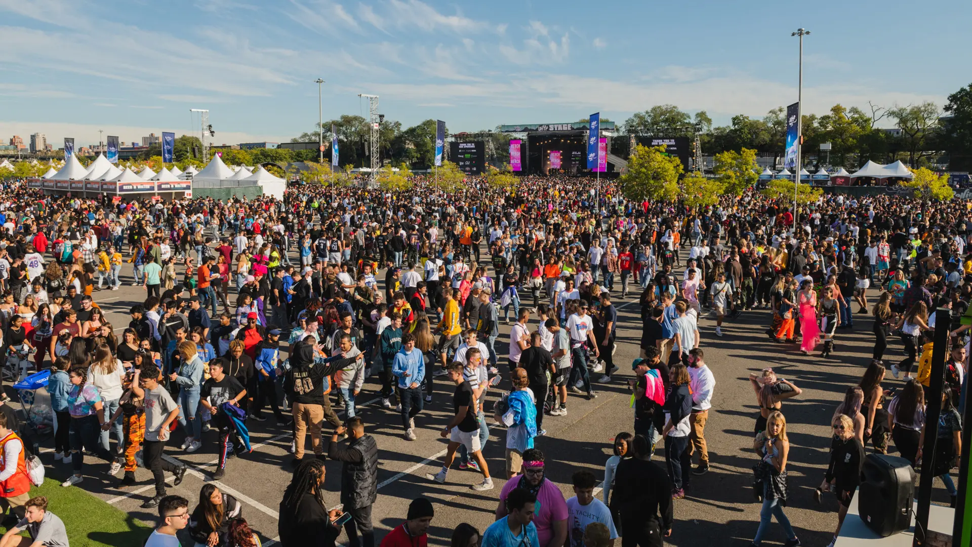 Rolling Loud 3 Aerial view of crowd at event