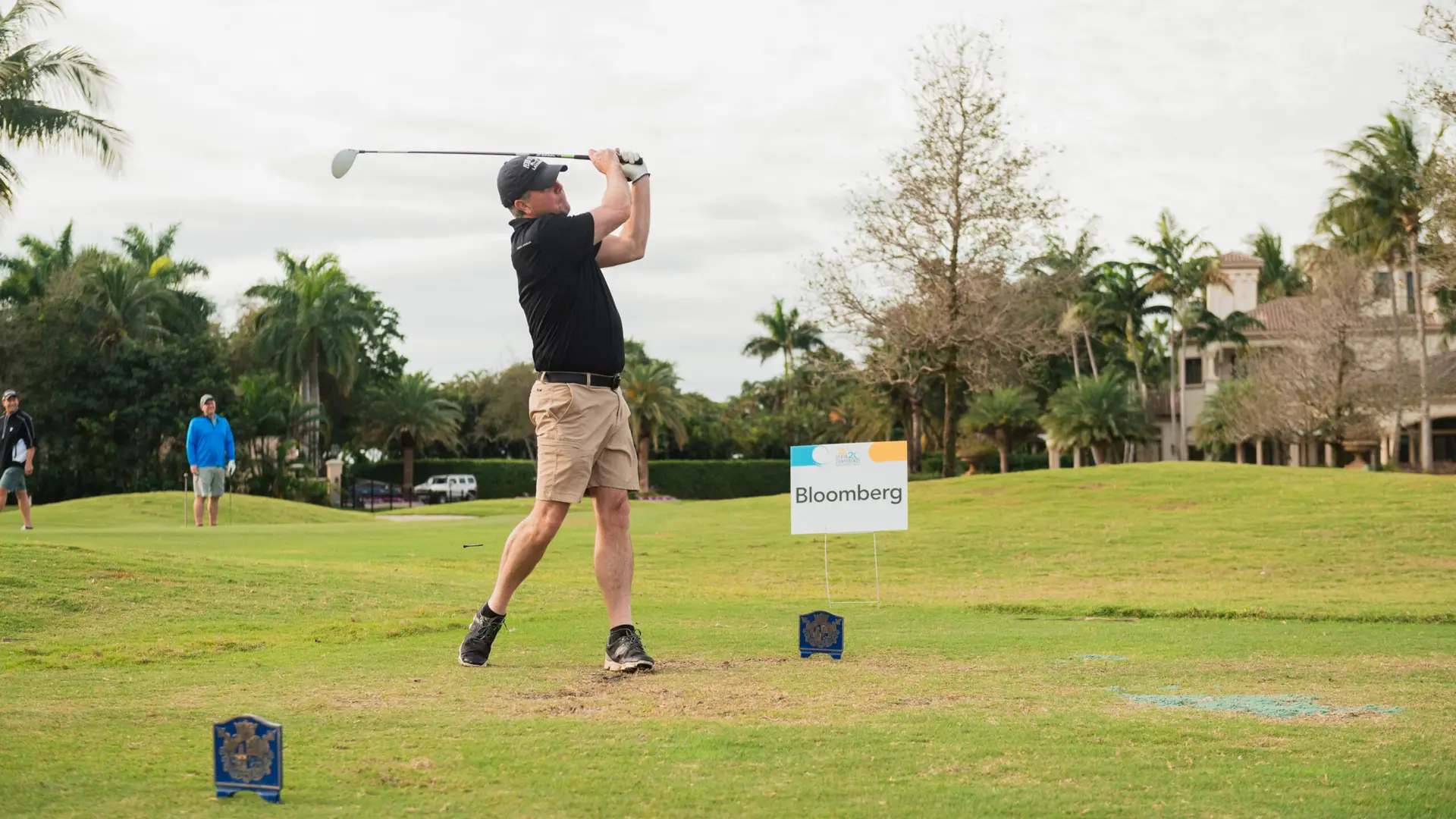 SFBTA 32 Male golfer after hitting golf ball