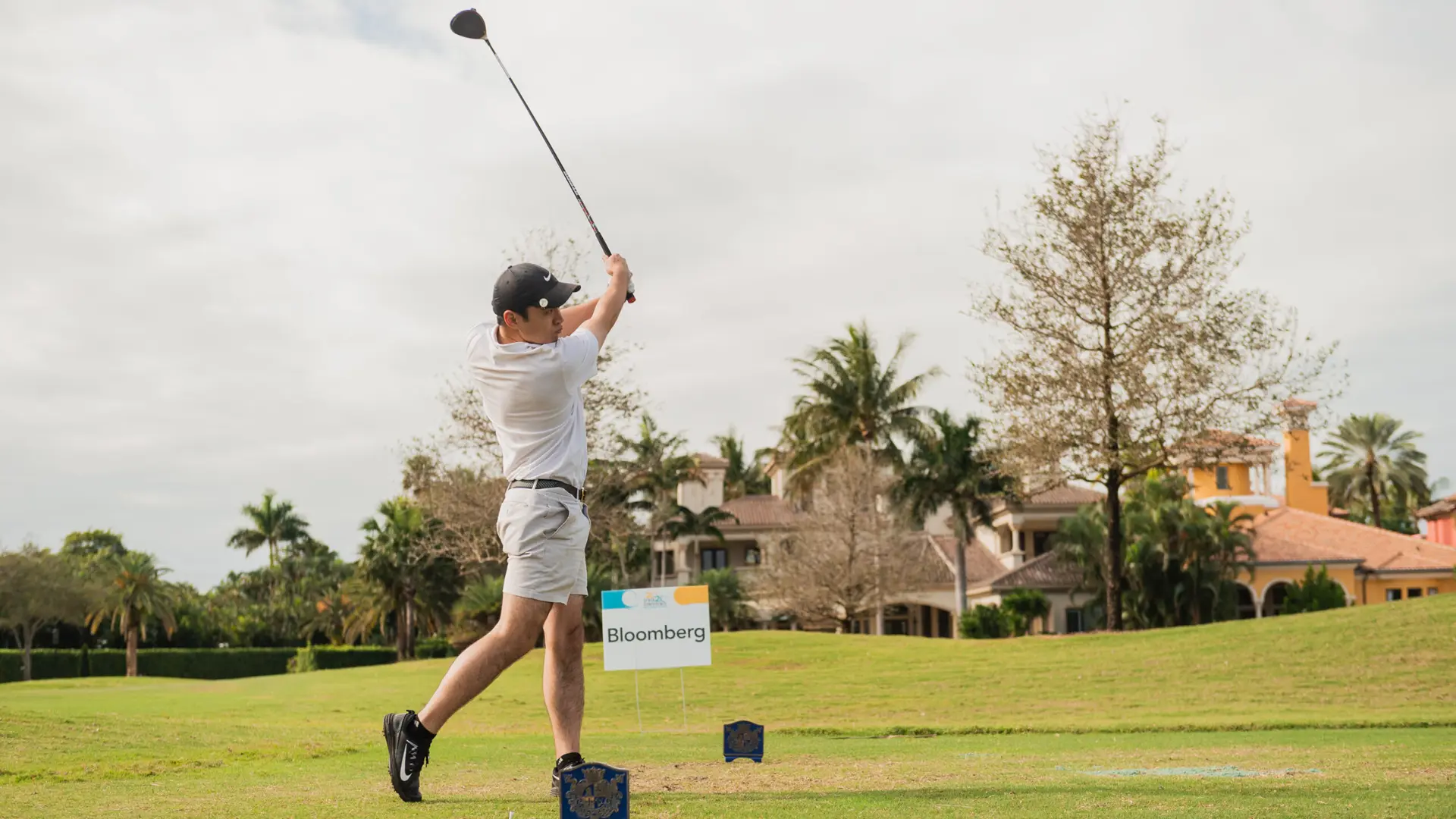 SFBTA 36 Male golfer after hitting golf ball