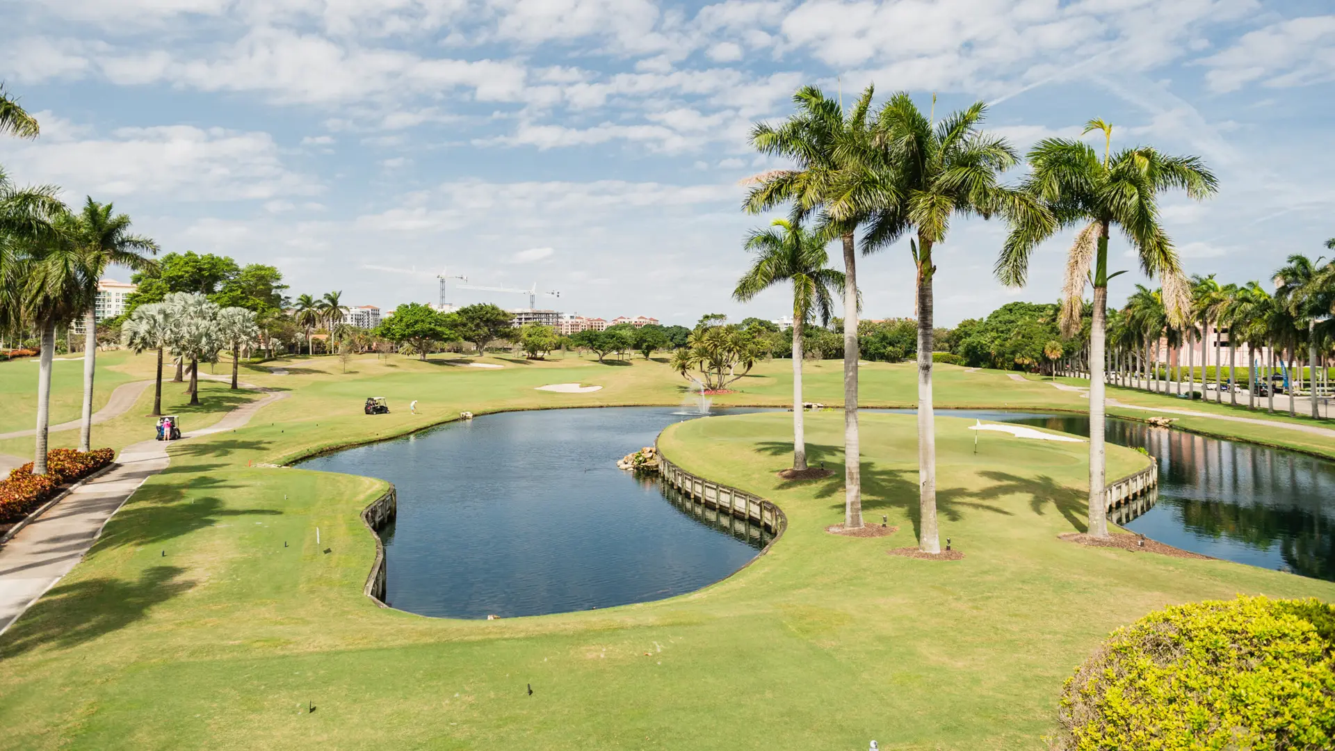 SFBTA 41 Golf course with lake and palm trees