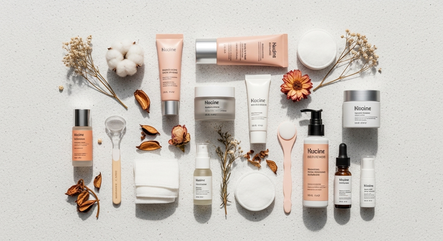 flat lay of product photography