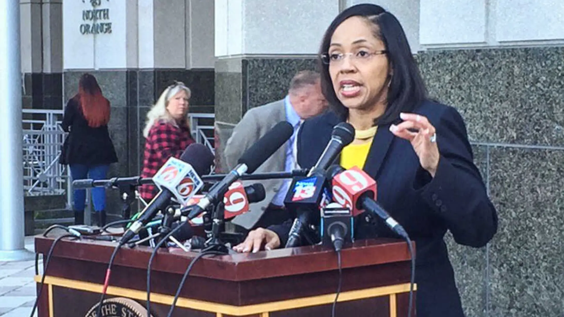 Aramis Ayala 7 Aramis Ayala talking by podium