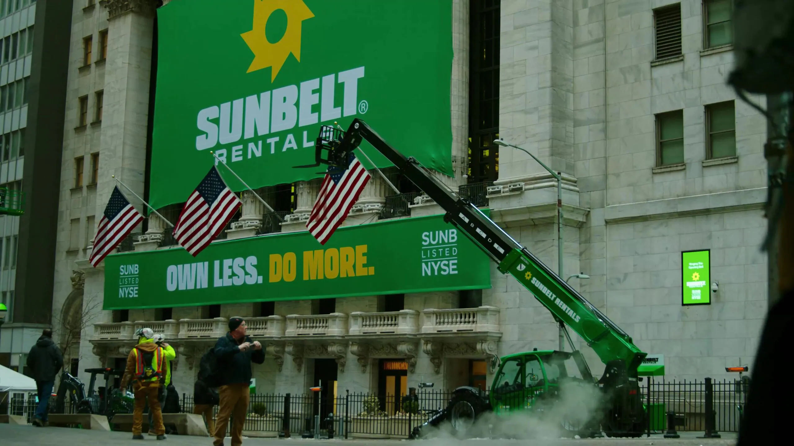 Video Production New York 11 Sunbelt Rentals NYSE listing day video production NYC