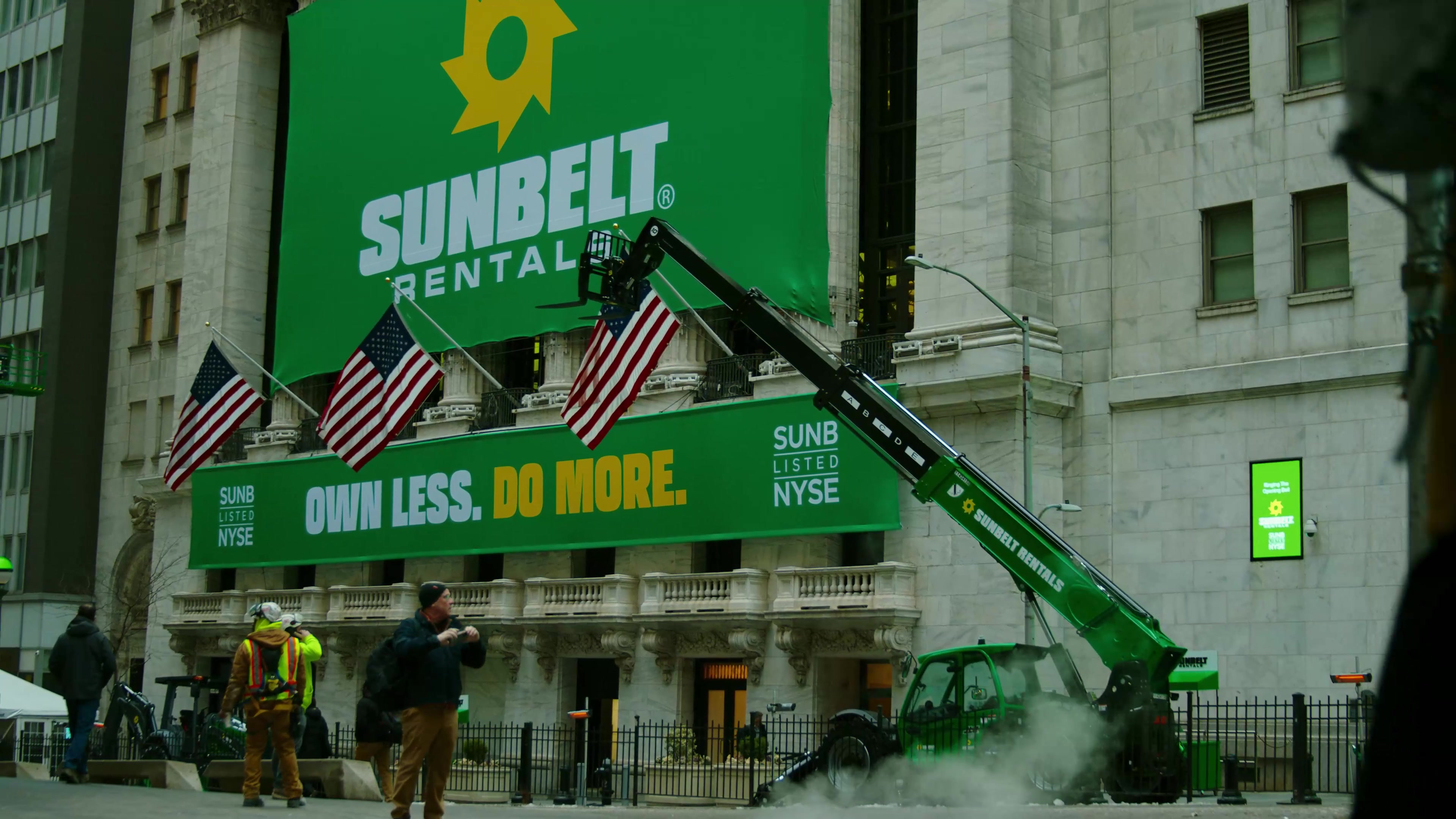 Behind Sunbelt Rentals at the NYSE 1 Sunbelt Rentals NYSE listing — C&I Studios