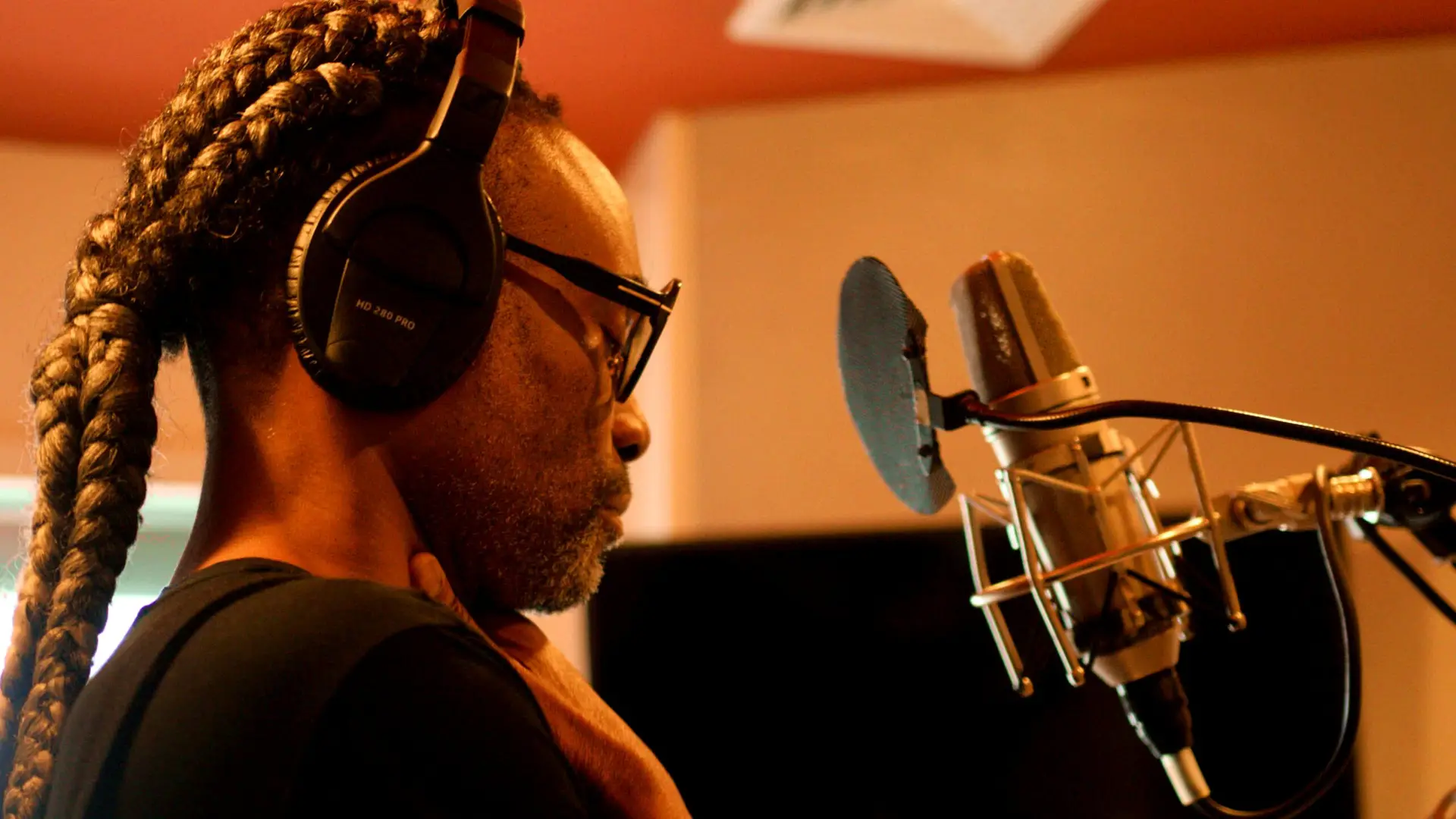 Billy Porter music video production recording session