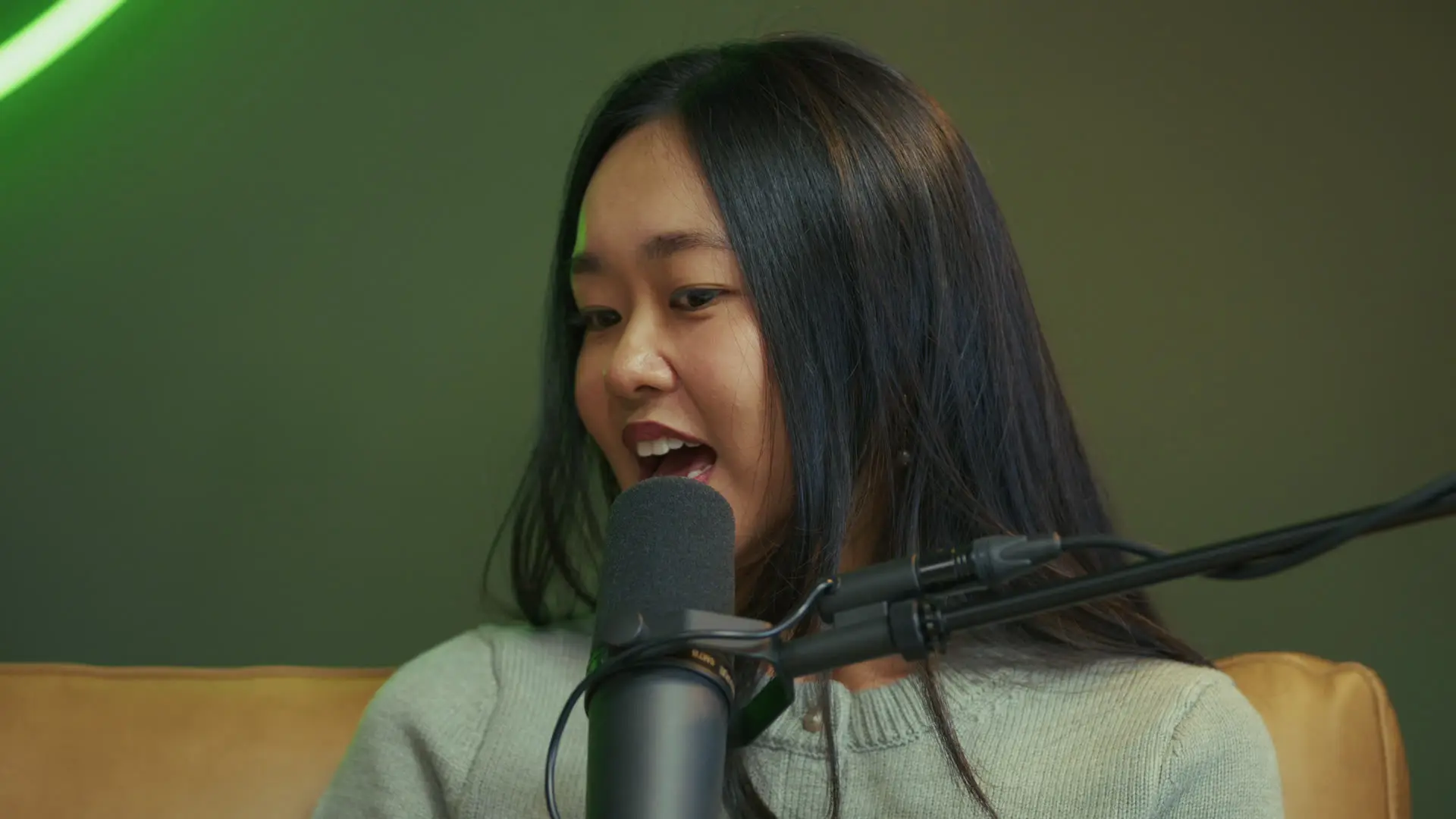 PearPop 5 PearPop podcast production company guest in detailed 4K close-up