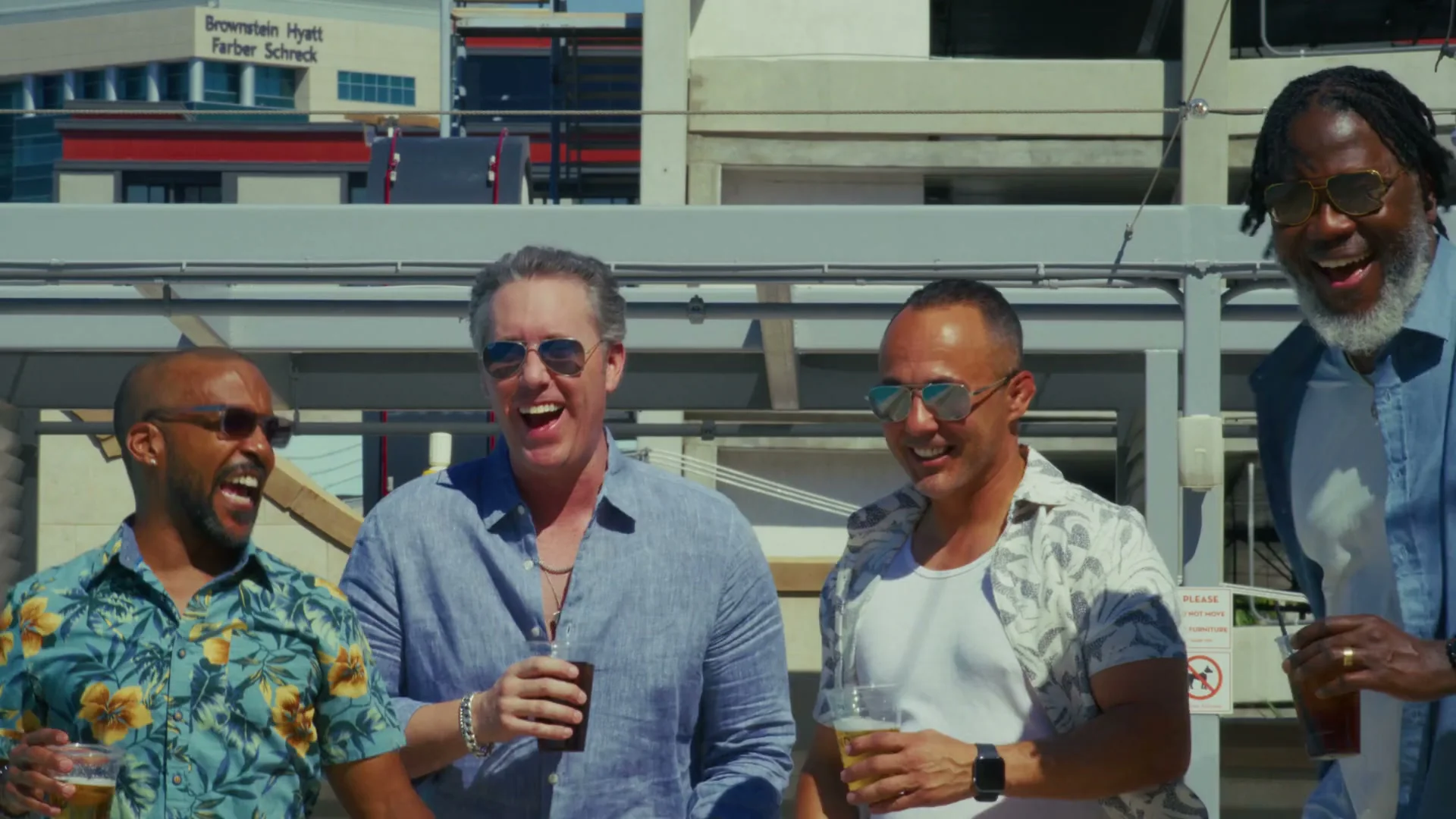 Brotherhood and Blackjack 4 Brotherhood and Blackjack rooftop laughter, Las Vegas hospitality video production