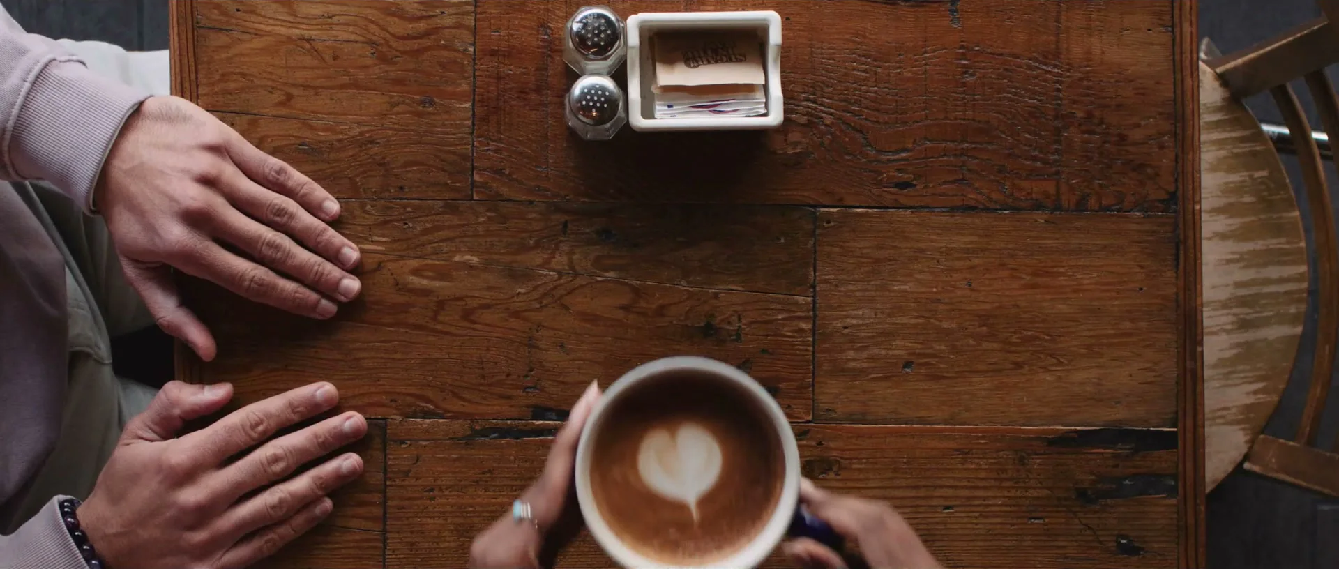 Palvinder Jagait 3 I Hate You short film color grading cafe table overhead detail
