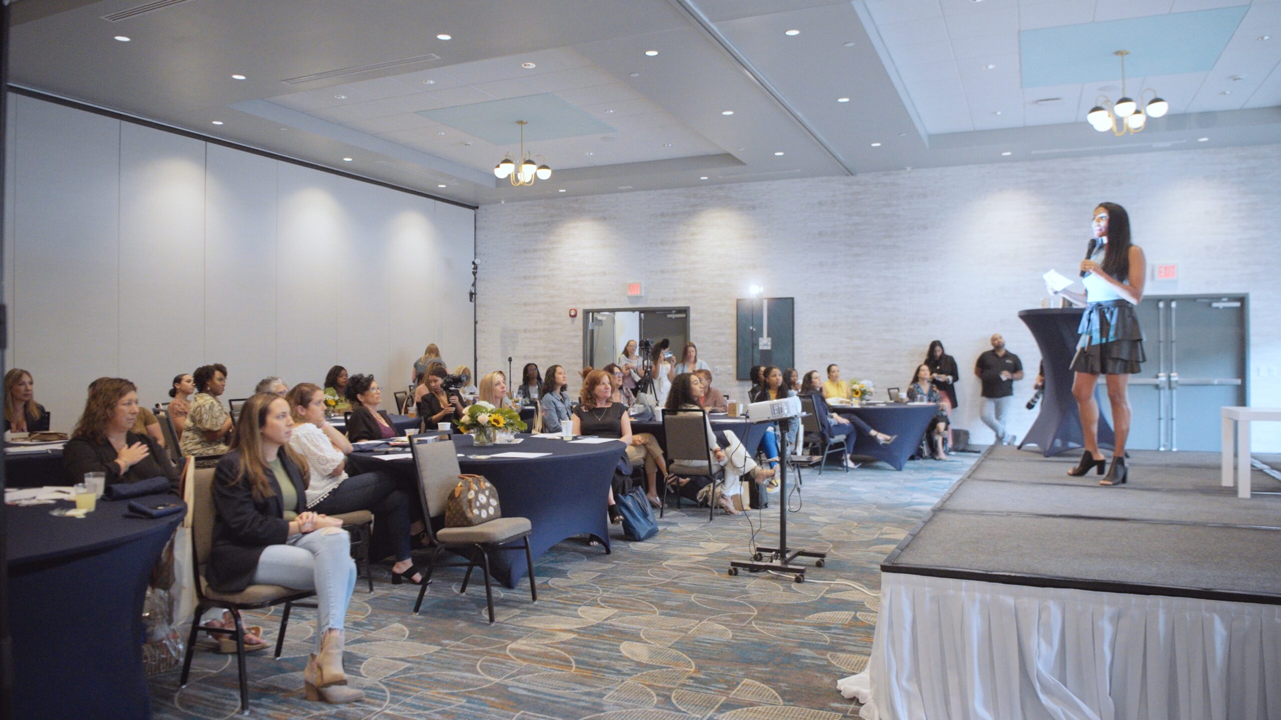 mom conference event space wide Wide view of The Motherhood Village Mom Conference event space