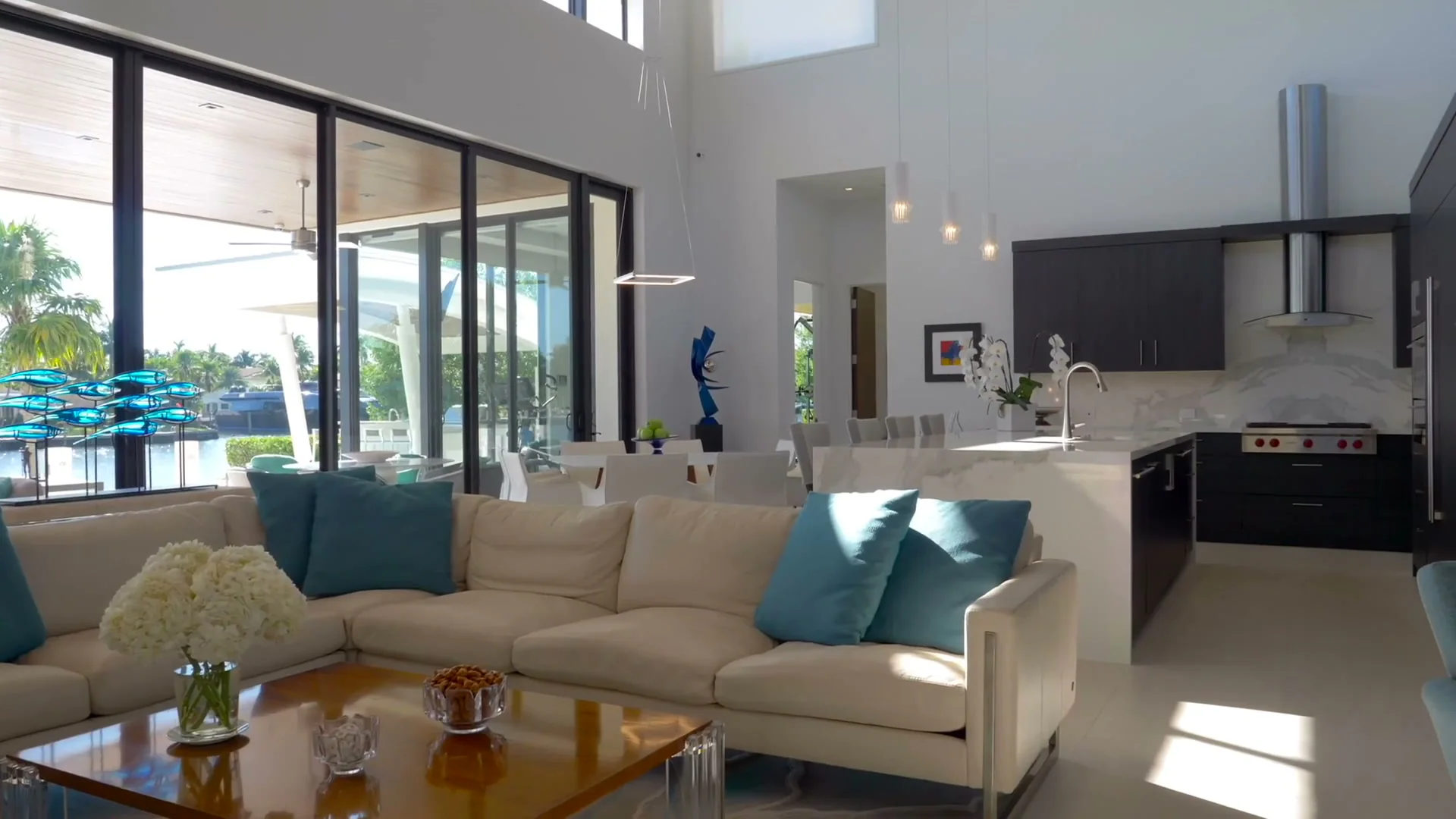 Susan Rindley 7 Susan Rindley luxury real estate open plan living kitchen waterfront
