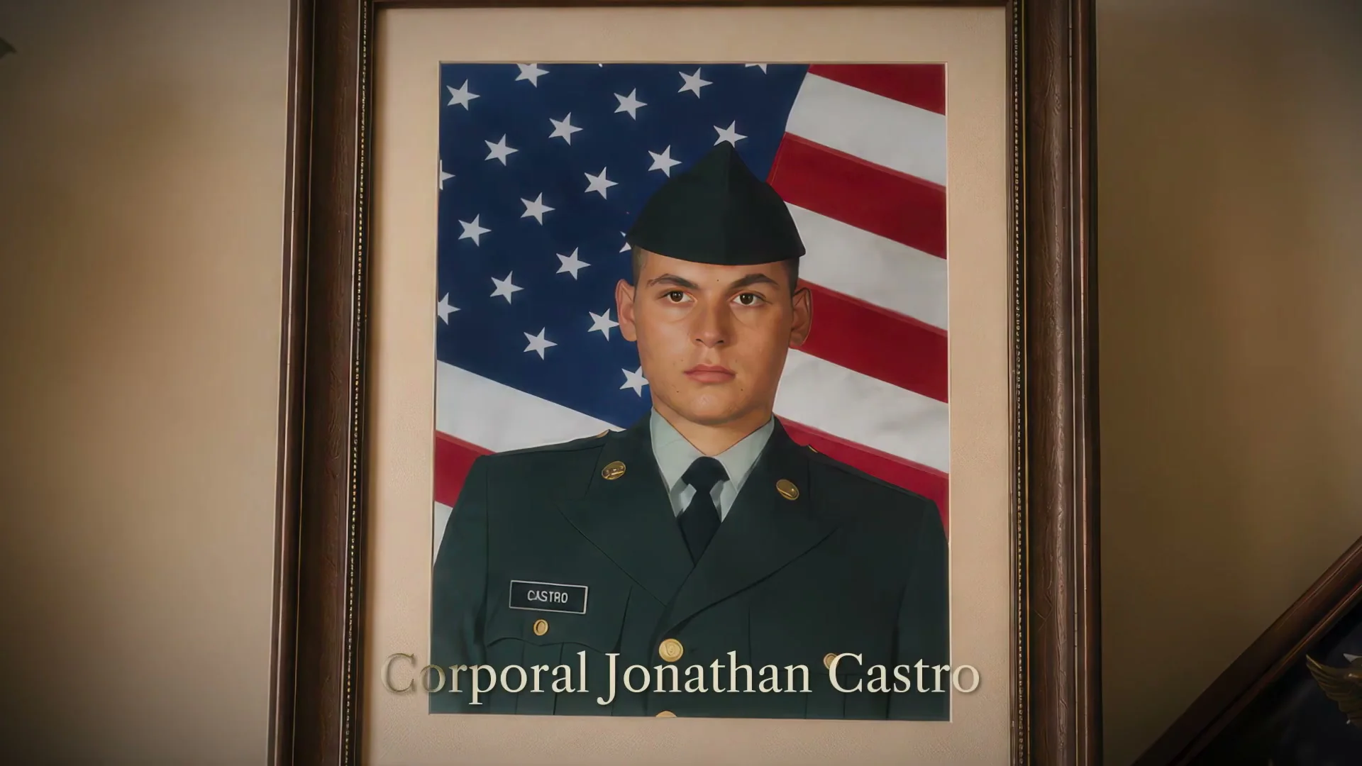 Vet Voice Foundation 5 Formal portrait of Cpl Jonathan Castro in Vet Voice Foundation political ad production