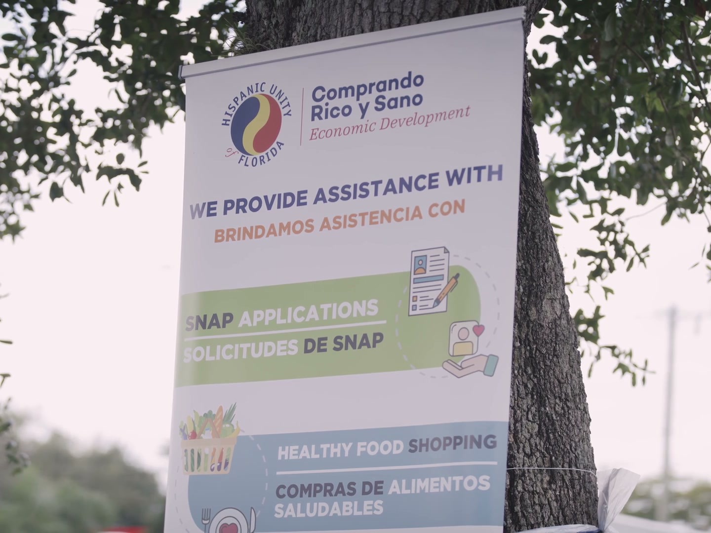 Hispanic Unity of Florida 12 Hispanic Unity of Florida services banner for SNAP and food assistance