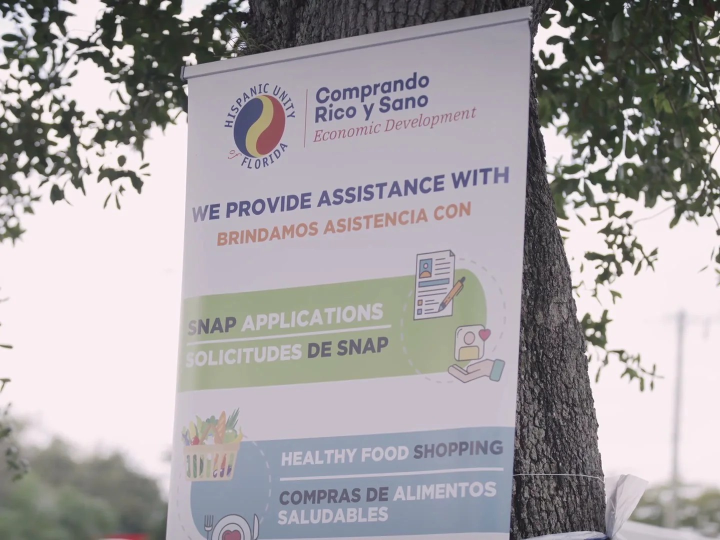 Hispanic Unity of Florida 12 Hispanic Unity of Florida services banner for SNAP and food assistance