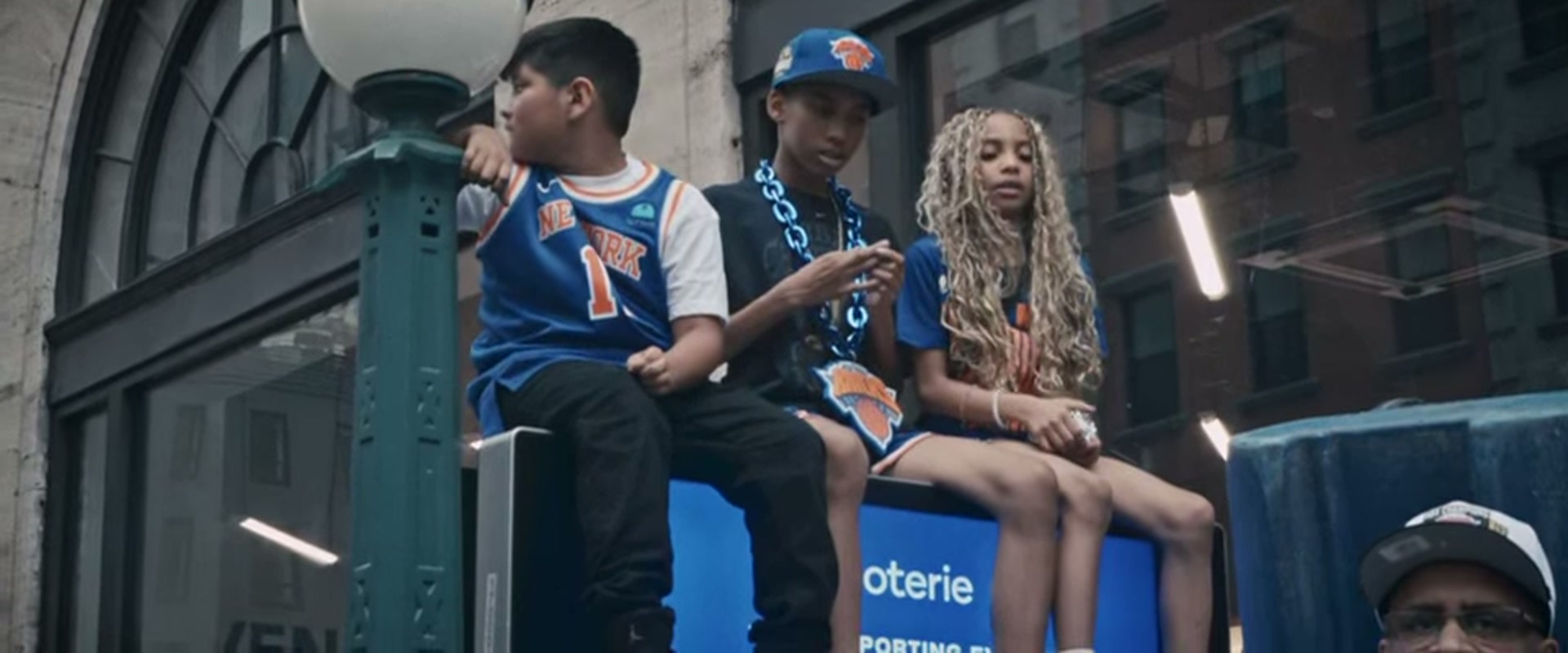 New York Video Production: Inside the Knicks Parade 2 Young New York Knicks fans in team jerseys during the championship parade