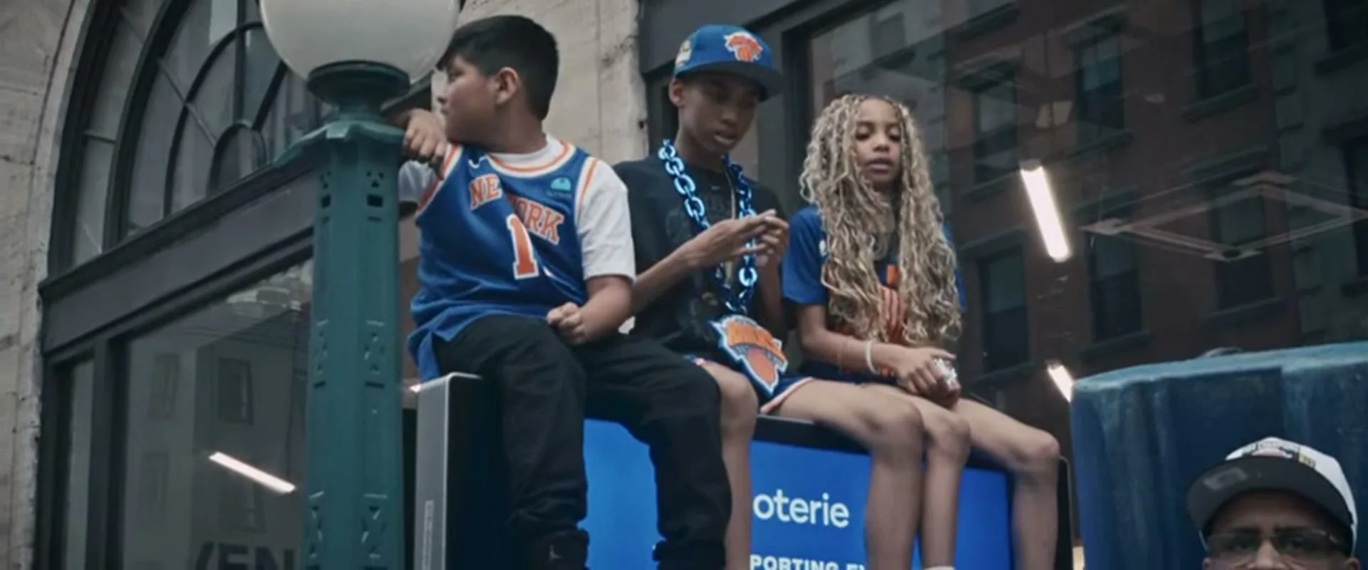 New York Video Production: Inside the Knicks Parade 22 Young New York Knicks fans in team jerseys during the championship parade