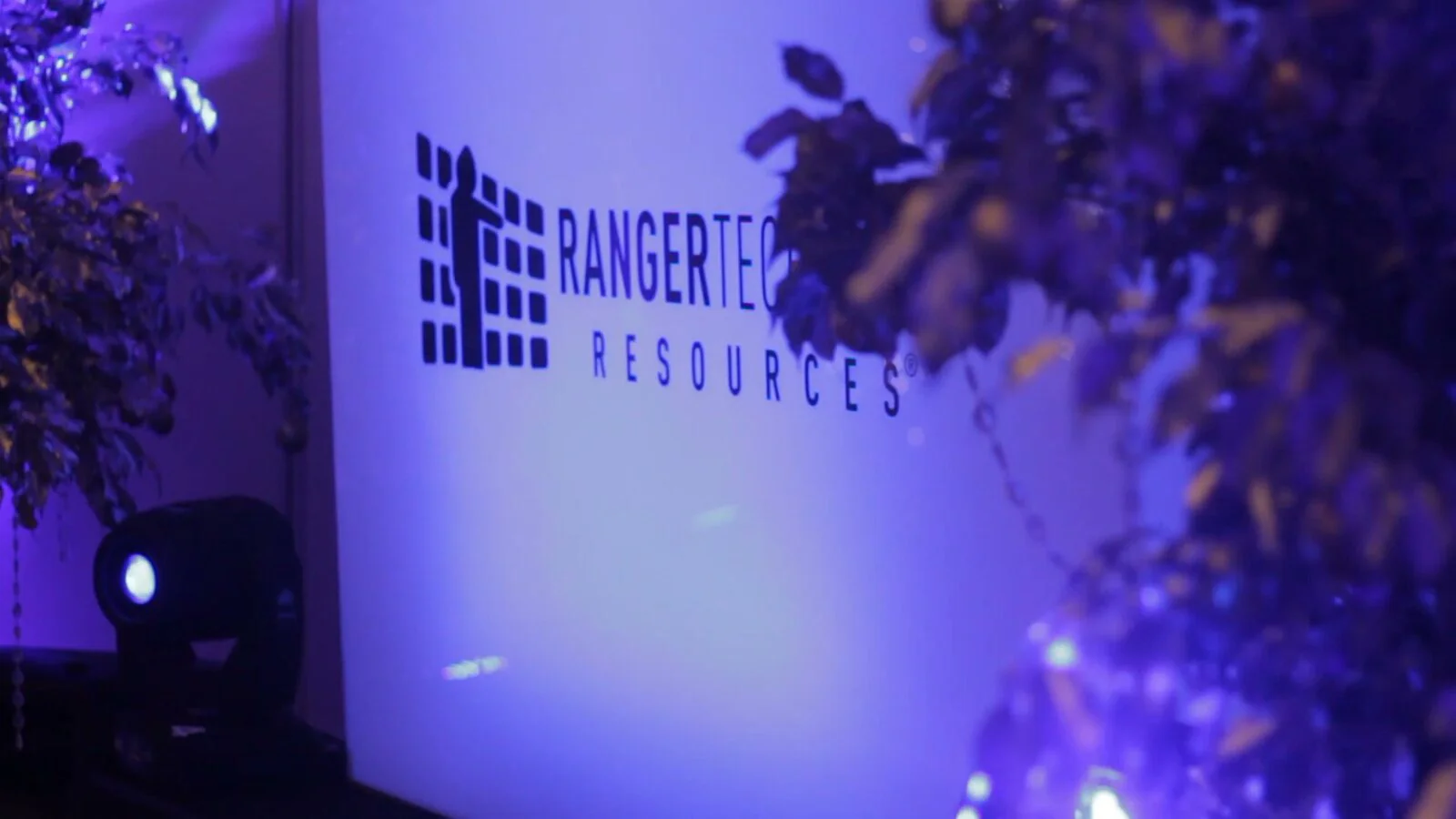 Ranger Technical Resources 16 Ranger Technical Resources branded backdrop at the company holiday party