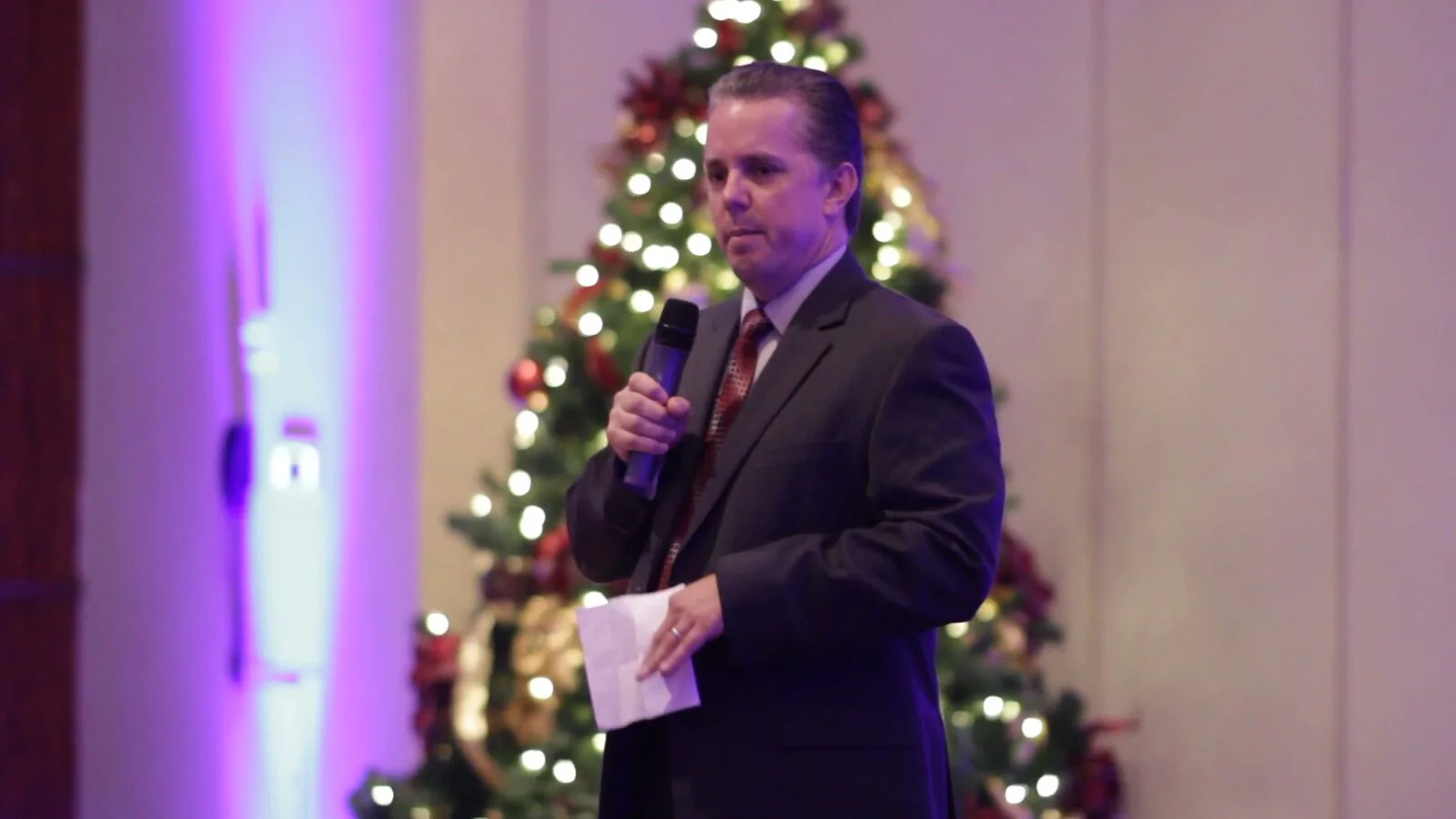 Ranger Technical Resources 19 Ranger Technical Resources leader speaking at the company holiday party