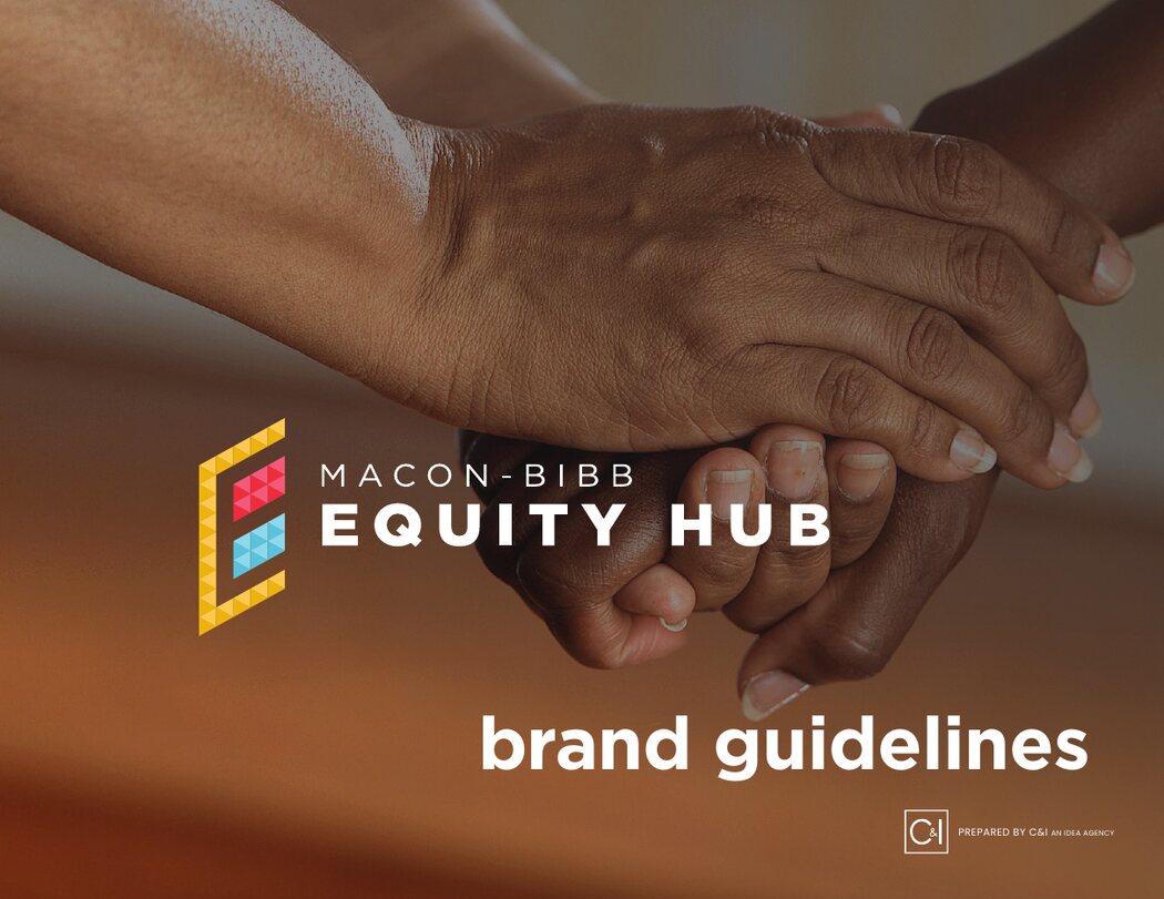Macon-Bibb Equity Hub brand guidelines cover