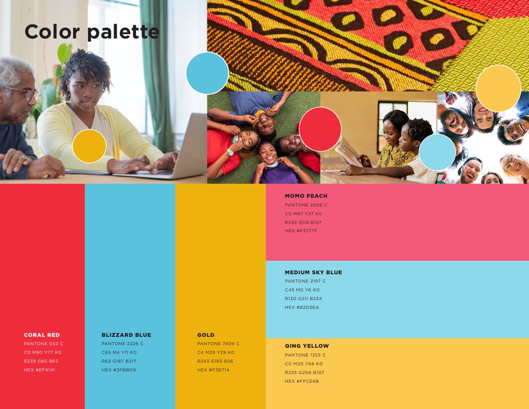 Macon-Bibb Equity Hub color palette page