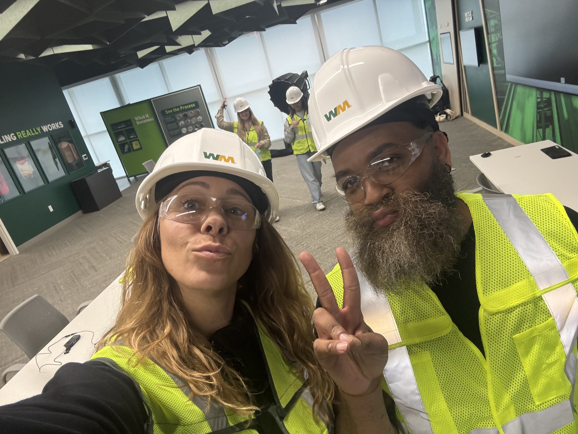 Conceptual Communications: Waste Management 13 C&I Studios crew on site at the Waste Management recycling facility in Pembroke Pines