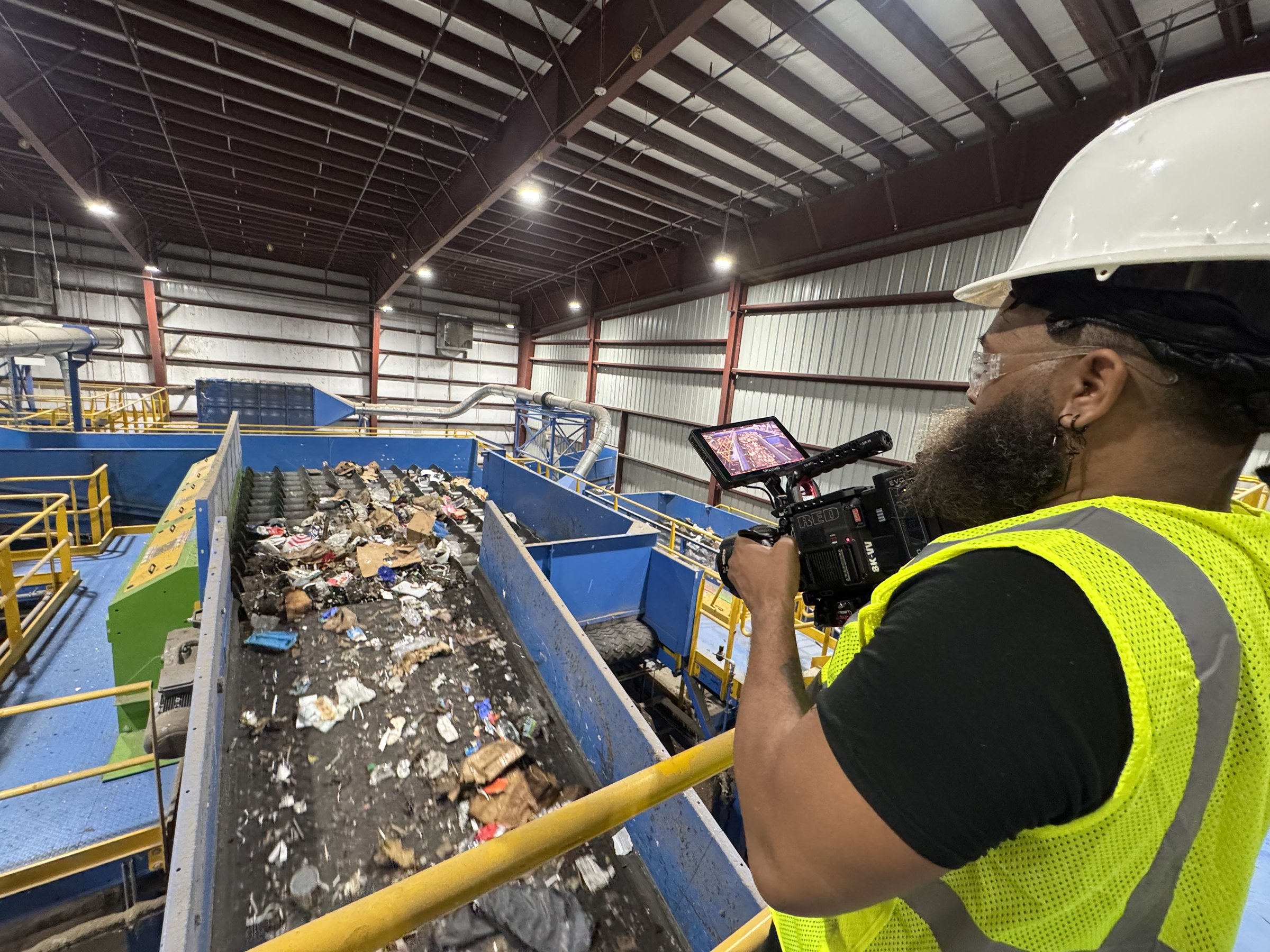 Conceptual Communications: Waste Management 5 Waste Management single stream recycling belt, Florida corporate video production