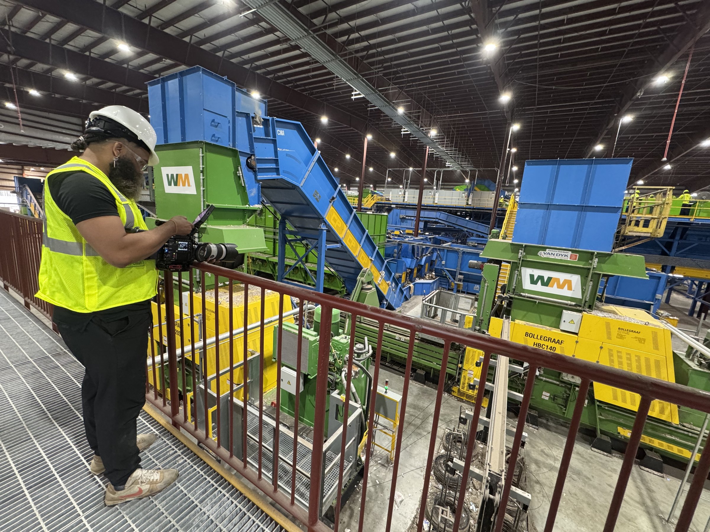 Conceptual Communications: Waste Management 3 Waste Management recycling sorting floor, Pembroke Pines facility video production