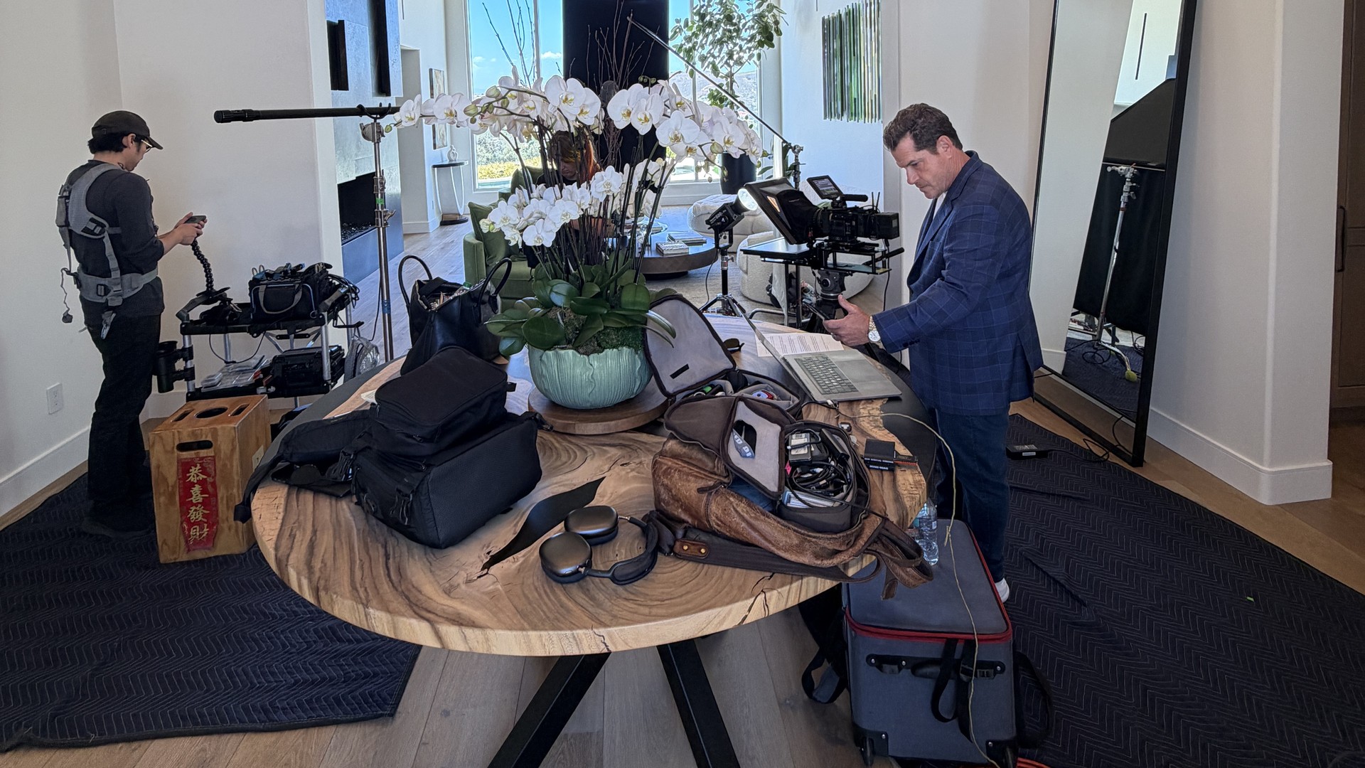 Acrisure 3 Vertical video production staging at the Westlake Village location