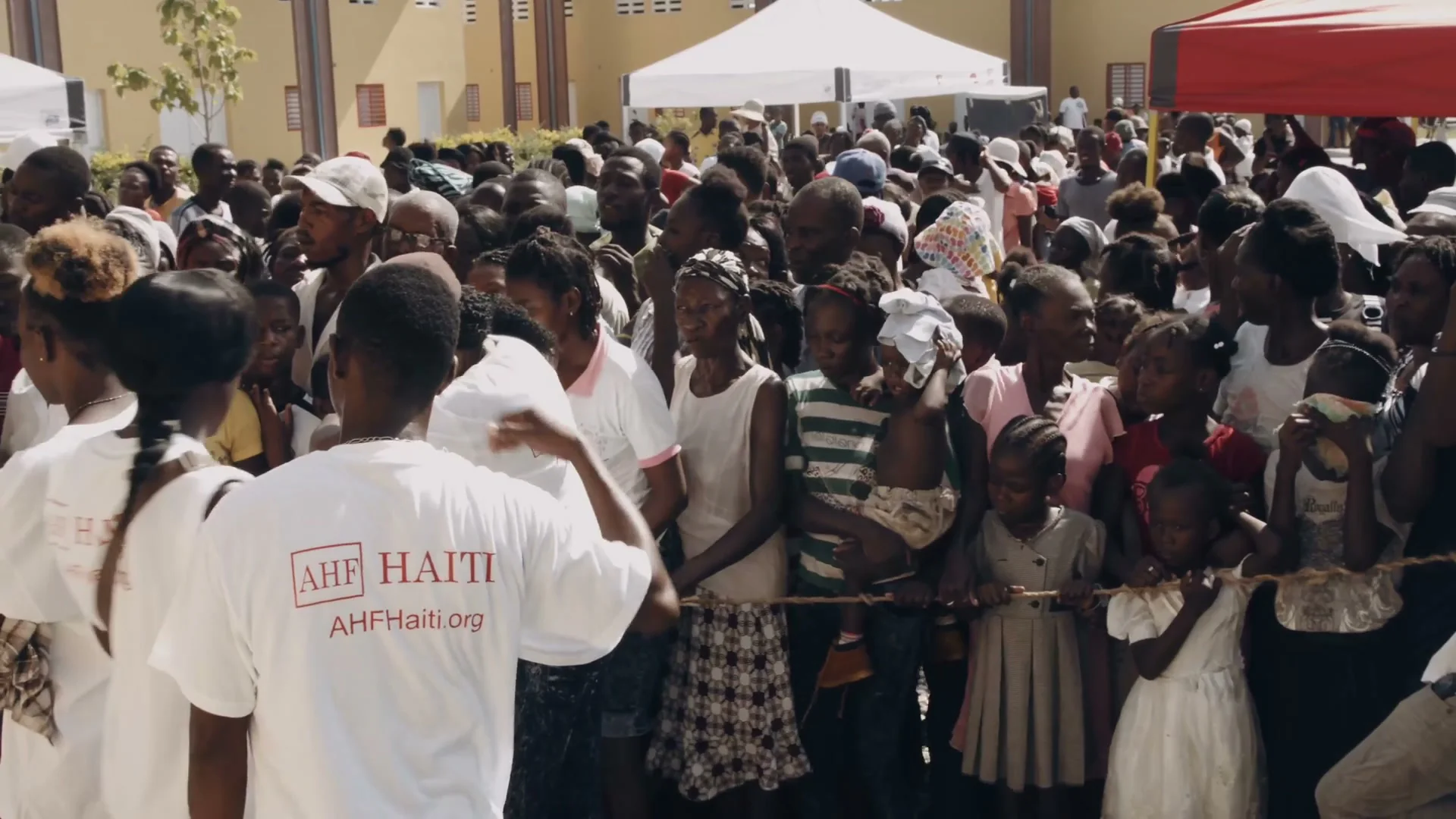 AIDS Healthcare Foundation 15 ahf haiti community outreach event crowd