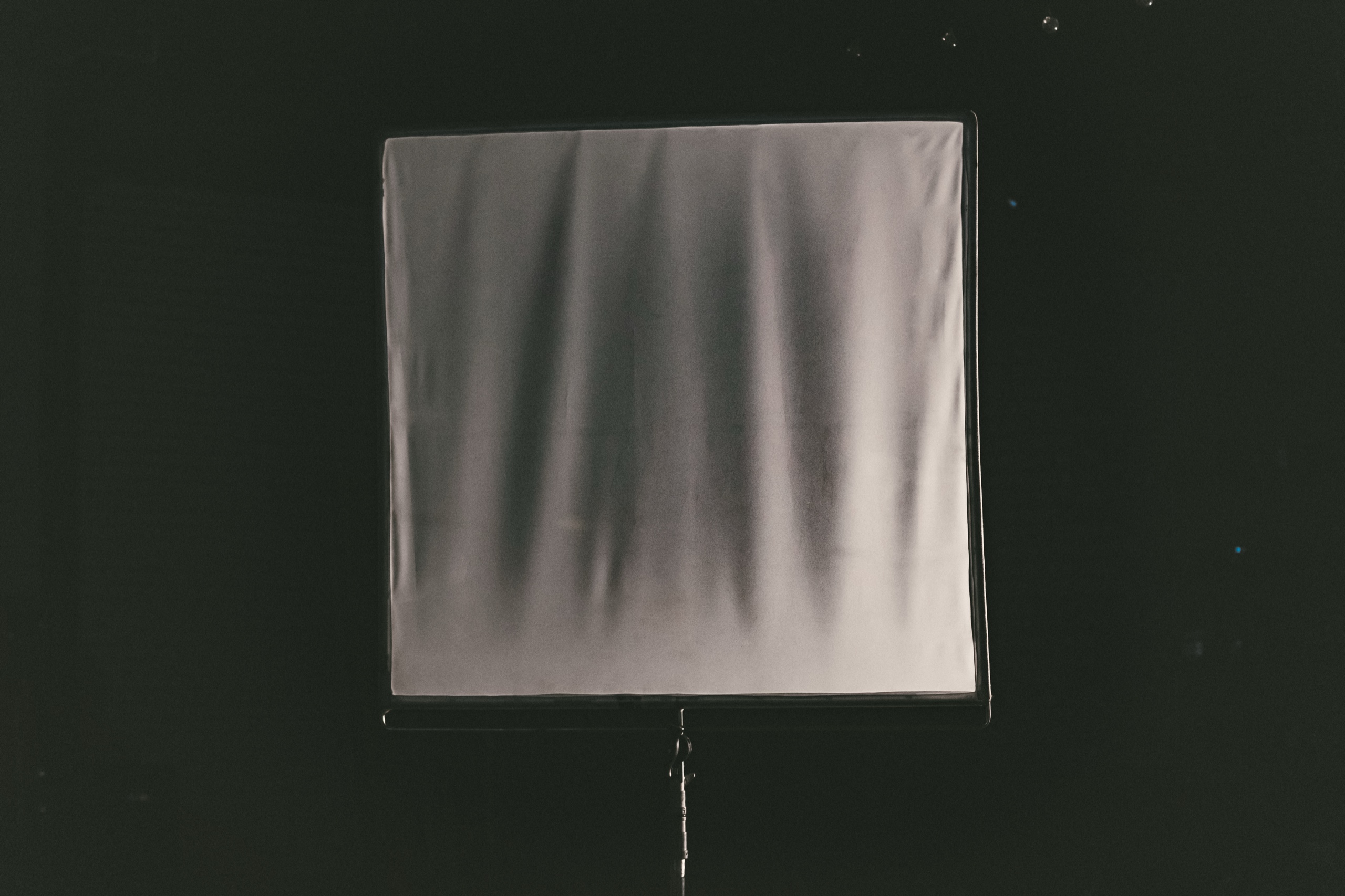 Lighting 3 Four by four frame with diffusion rigged on a C&I Studios stage