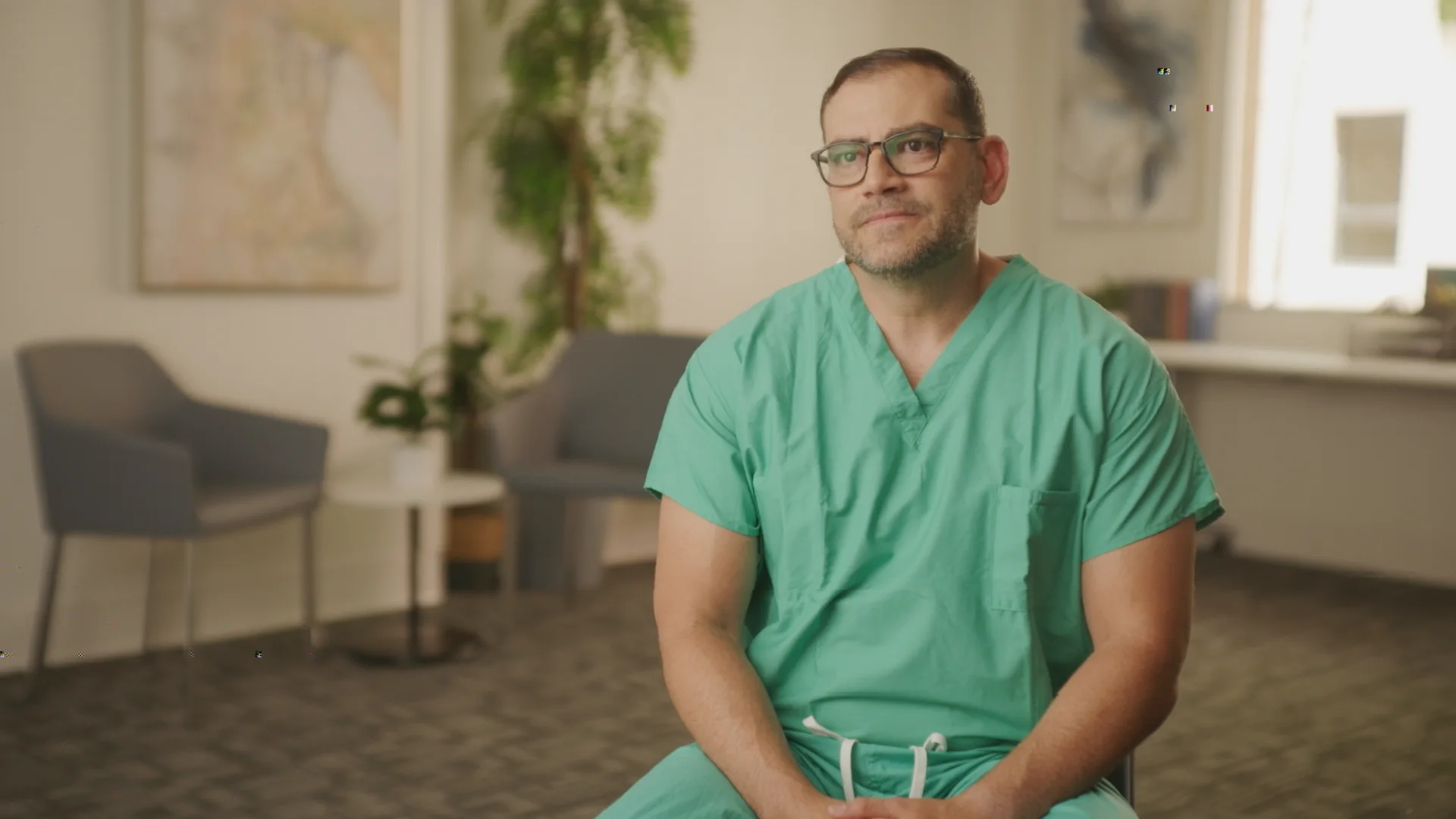 Stinghouse 12 Stinghouse Baptist Health video production surgeon interview scrubs