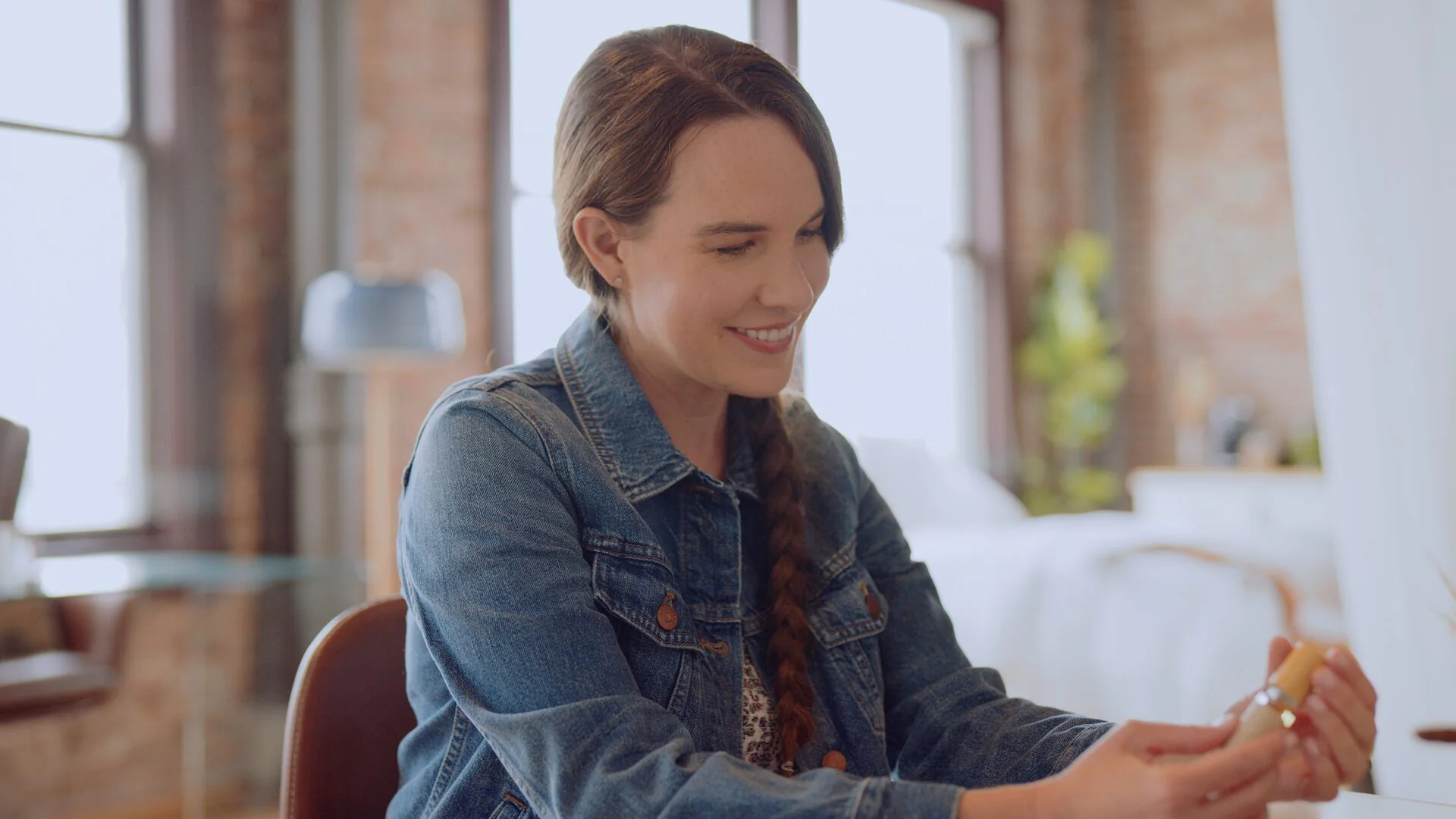 Talent unboxing a beauty order during an Ethx campaign shoot
