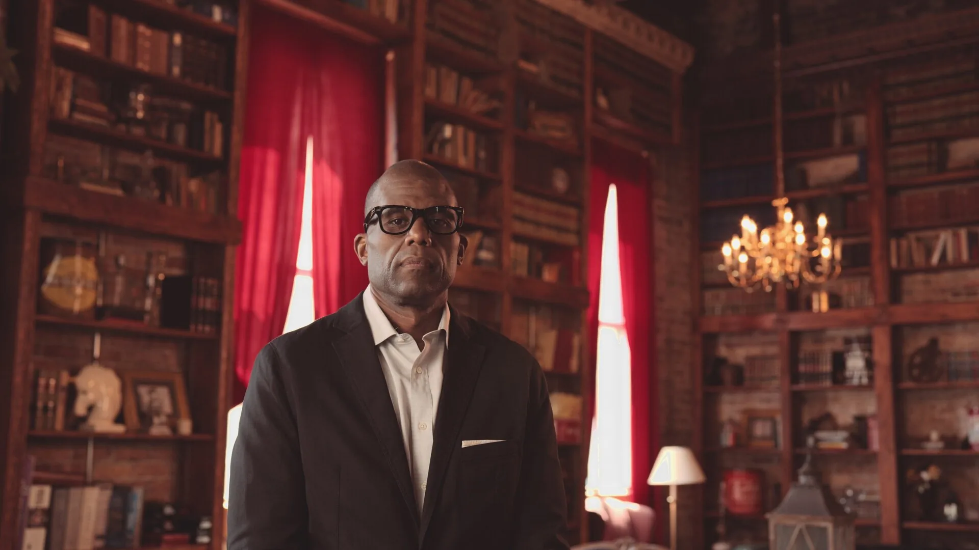 Fund Black Tech 5 Fund Black Tech documentary interview on a built set by C and I Films