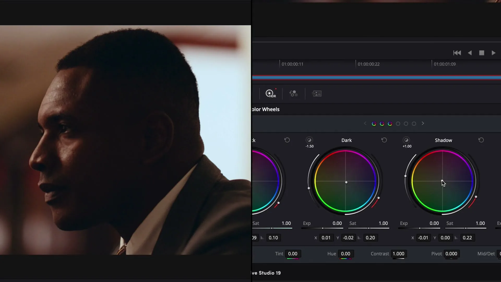 Color Grading Services 6 Color grading a documentary interview in DaVinci Resolve