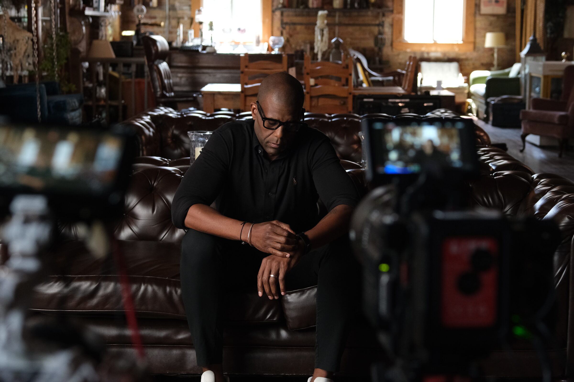 Fund Black Tech 11 Documentary subject seated for an interview