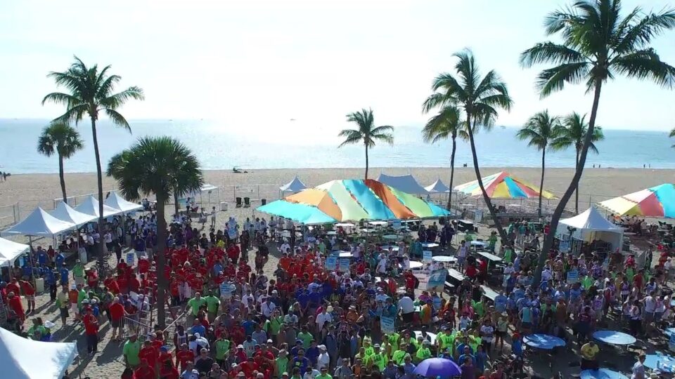 Flo Rida 8 Concert video production aerial beach crowd by C and I Studios