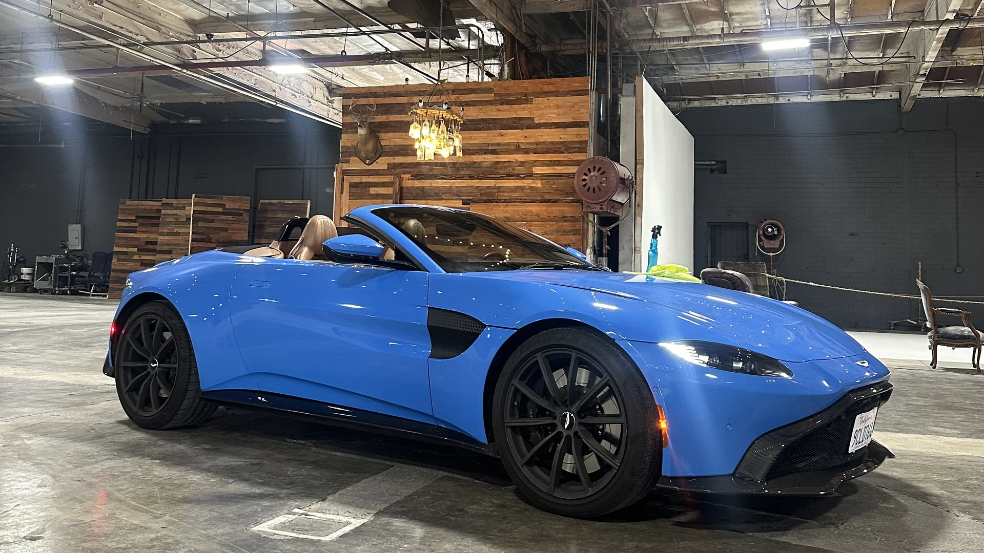 Los Angeles Studio Rental. Inside Our 30,000 Sq Ft Studio 4 A car driven onto the stage floor through the loading doors at the Los Angeles studio rental
