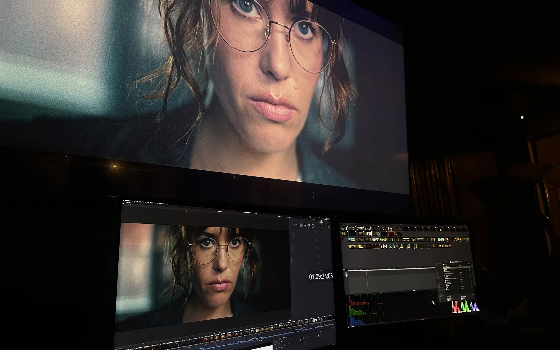 Post Production Services 1 Editor at the timeline in the C&I Studios edit suite