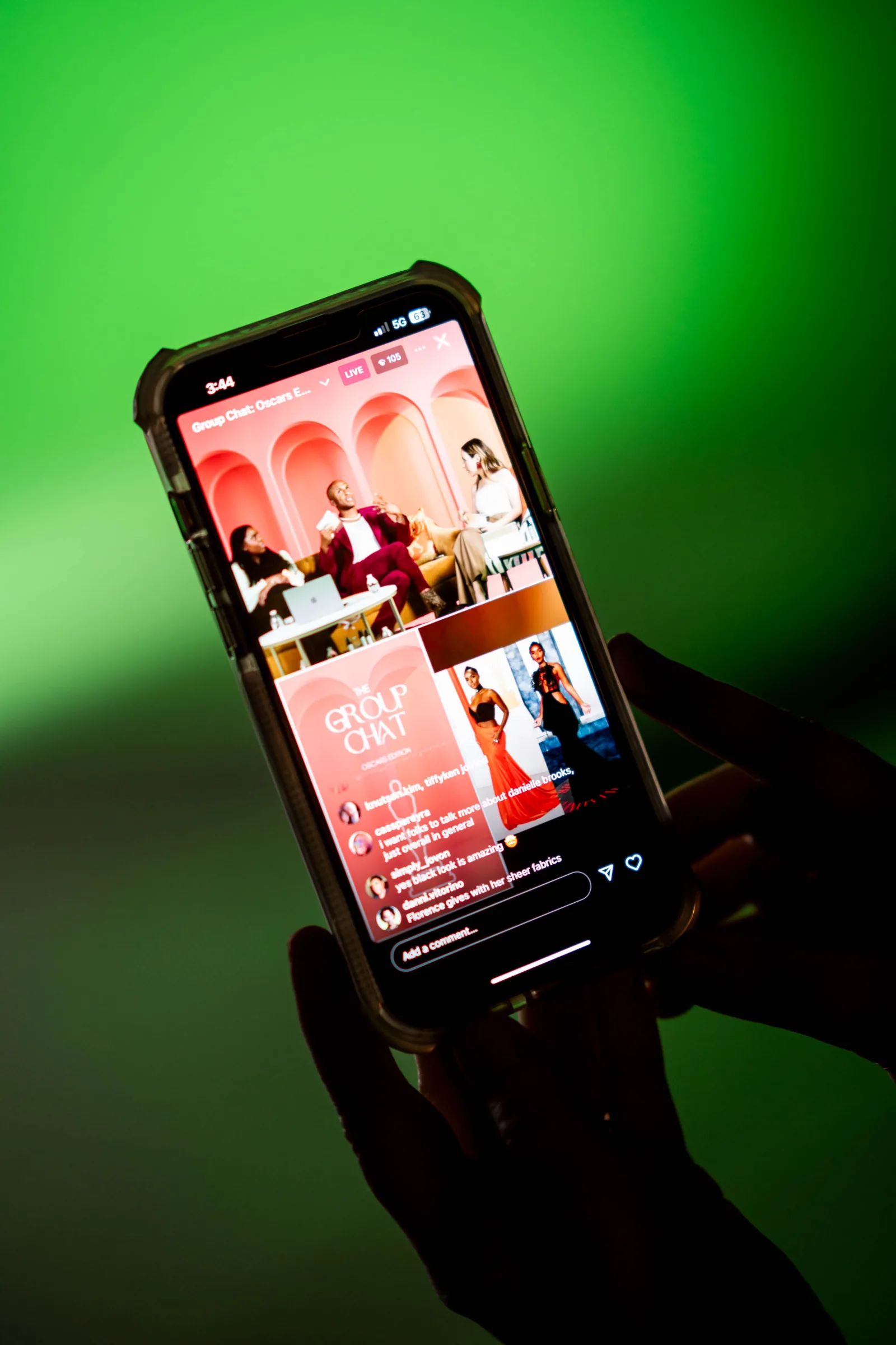 Live Streaming Production Company 9 Live stream playing on a phone as the audience sees it