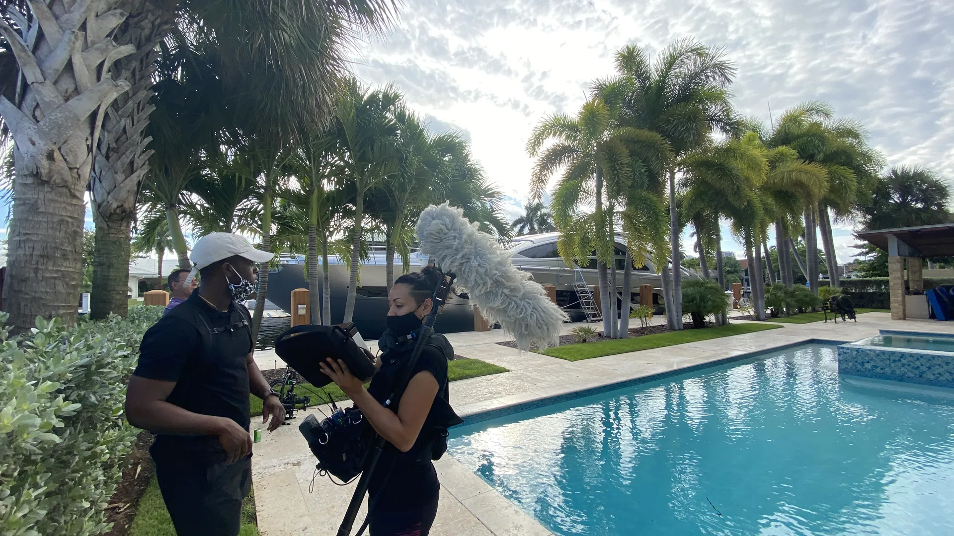 C&I Studios camera and sound crew on location for the 76 Words Amendment 3 shoot