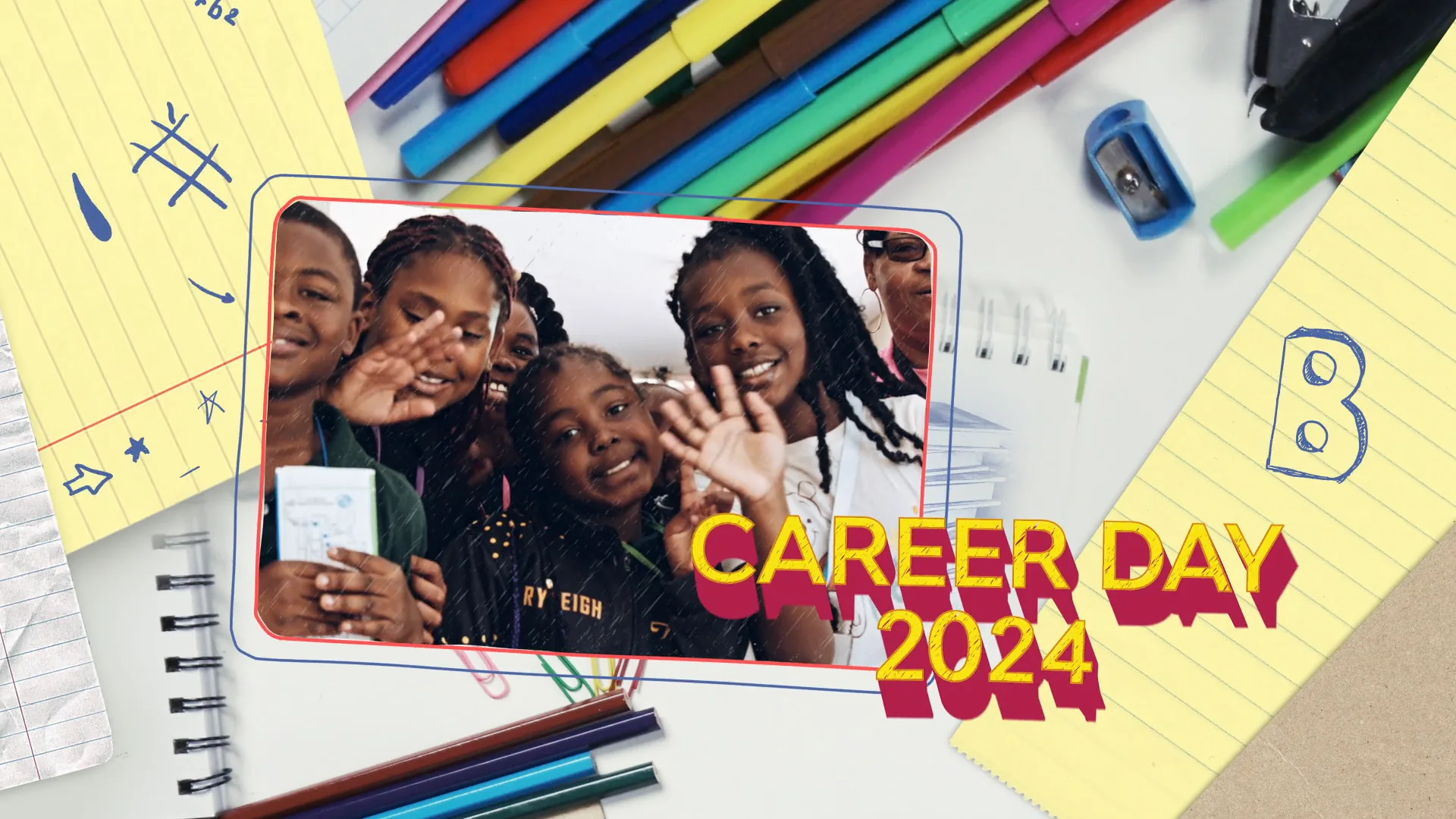 What Motion Graphics Add to a Brand Video 1 Animated Career Day 2024 title card motion graphics by C&I Studios